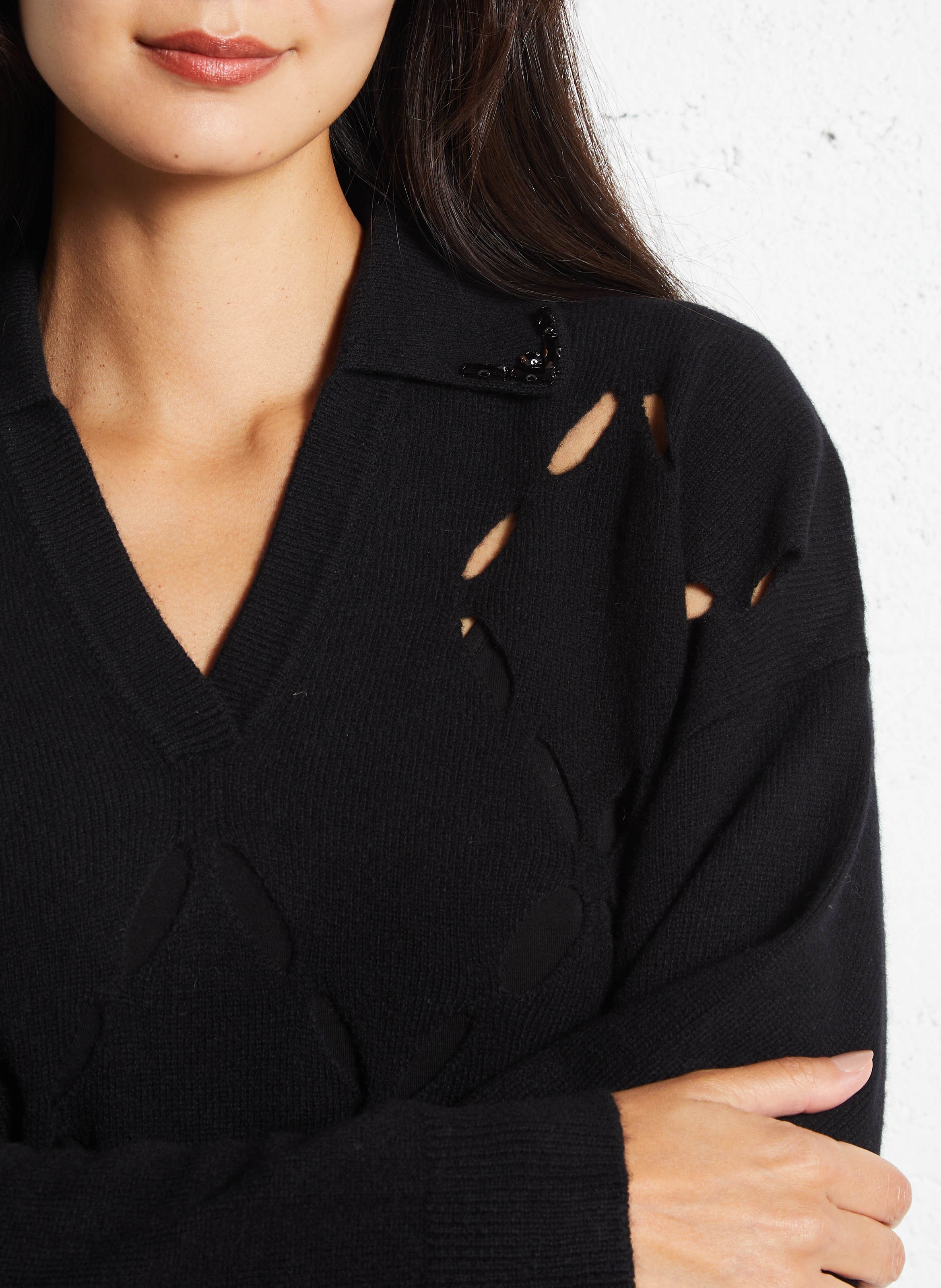 Pull oversize en laine LIU JO Noir