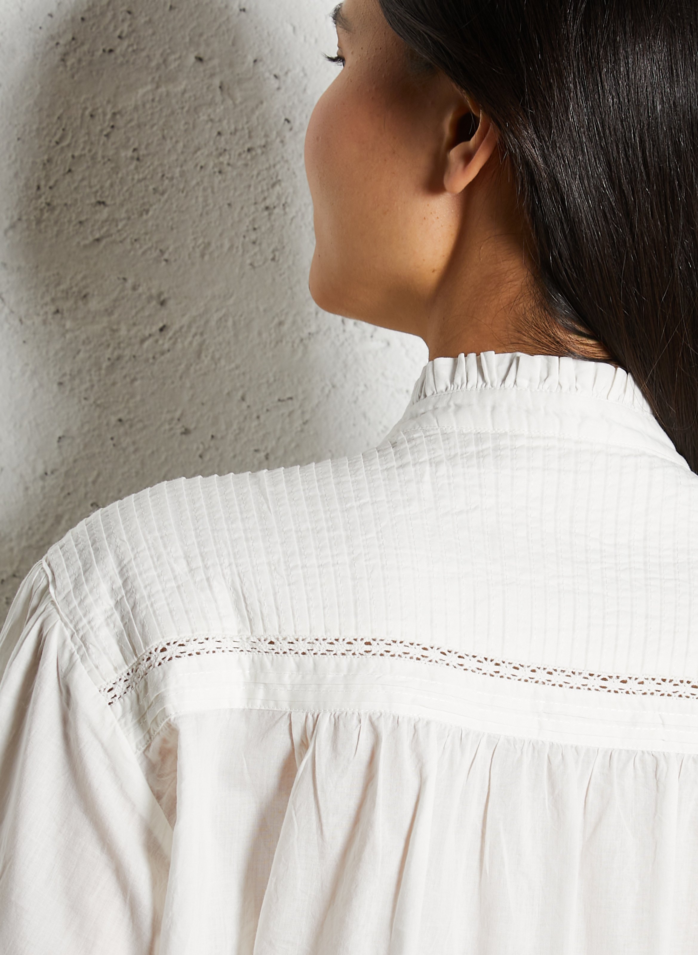 Victorian collar cotton blouse HOD PARIS White