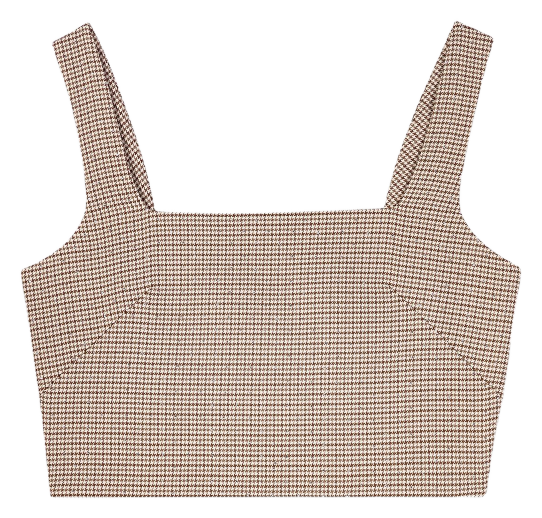 Bedrucktes Crop-Top MAJE Braun