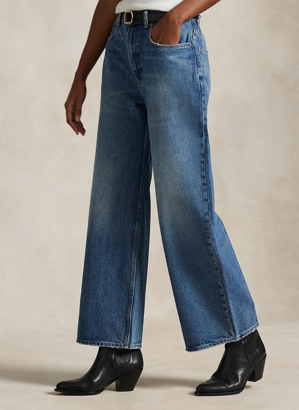 Jean large en coton POLO RALPH LAUREN Bleu