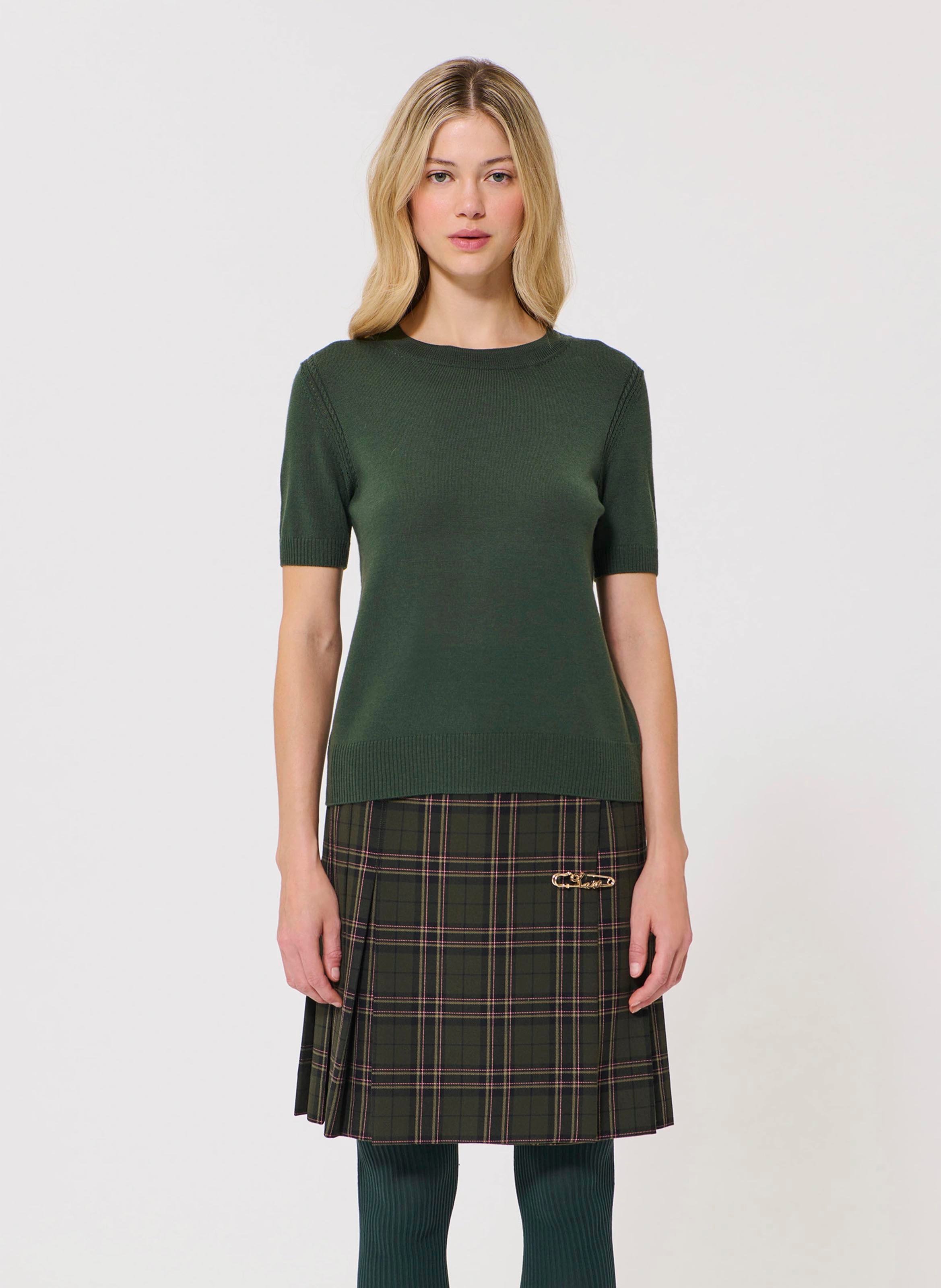 Maglione a girocollo in lana TARA JARMON Verde