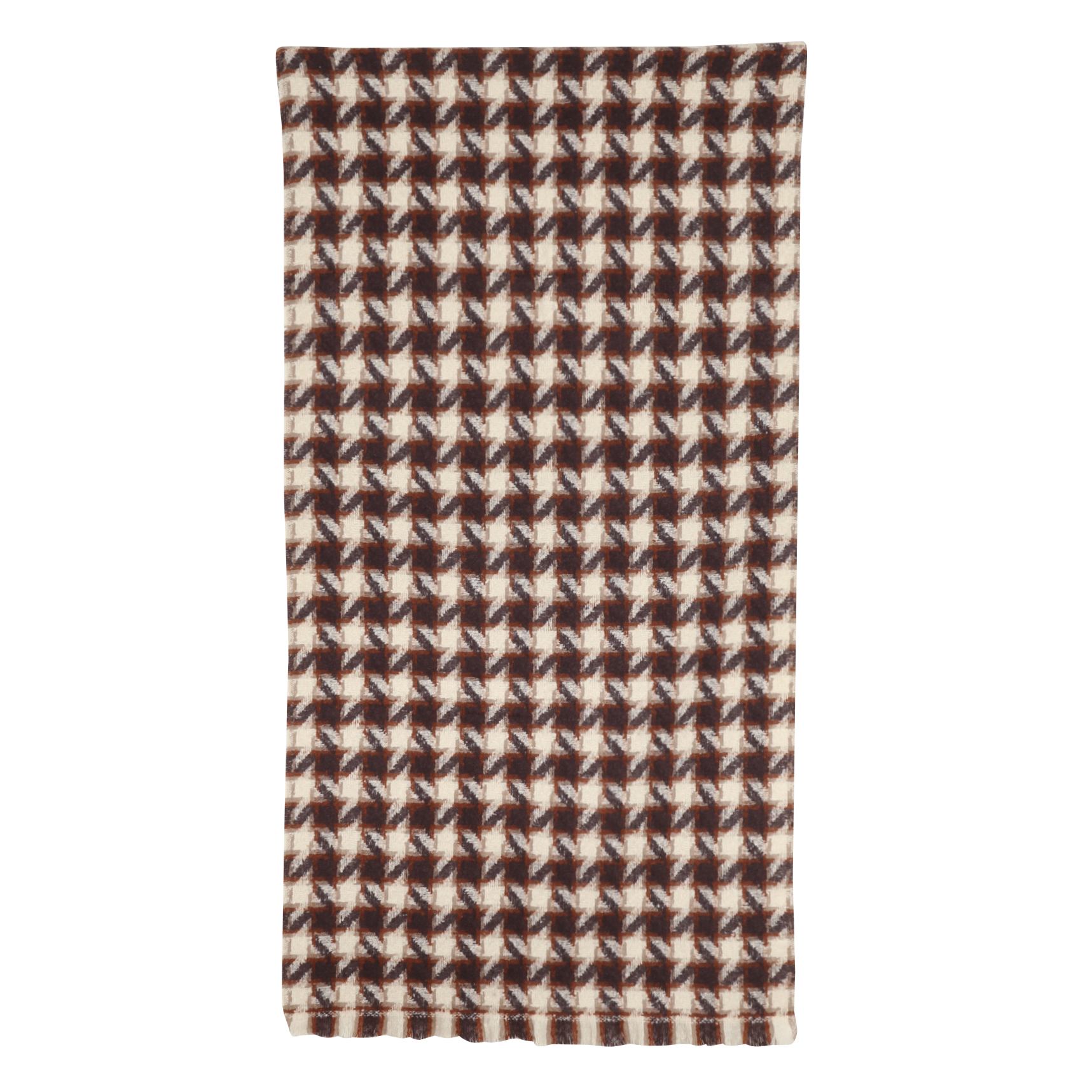 Printed knit scarf MAISON 123 Brown