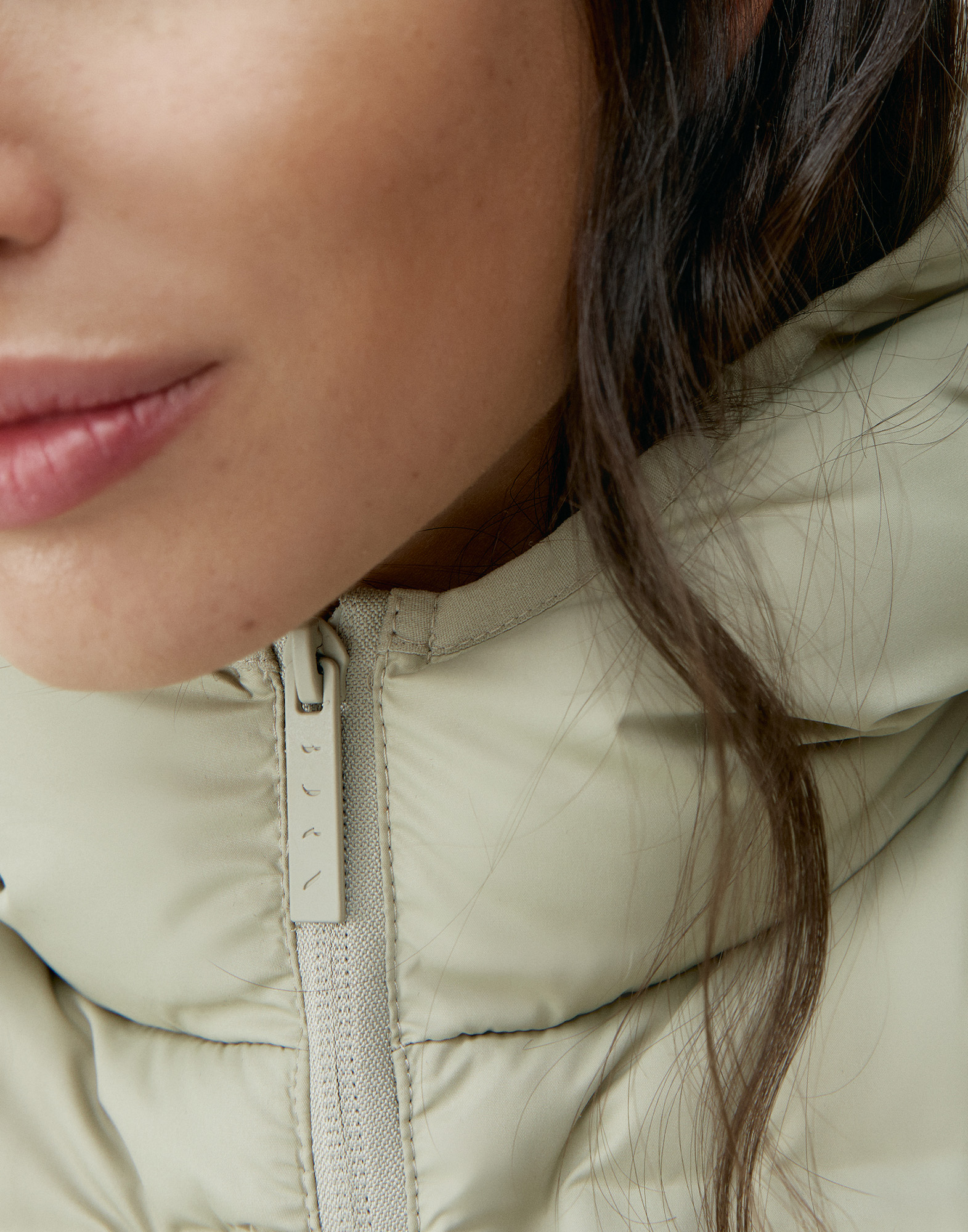 Zip-up performance athleisure sports jacket BORN LIVING YOGA Green