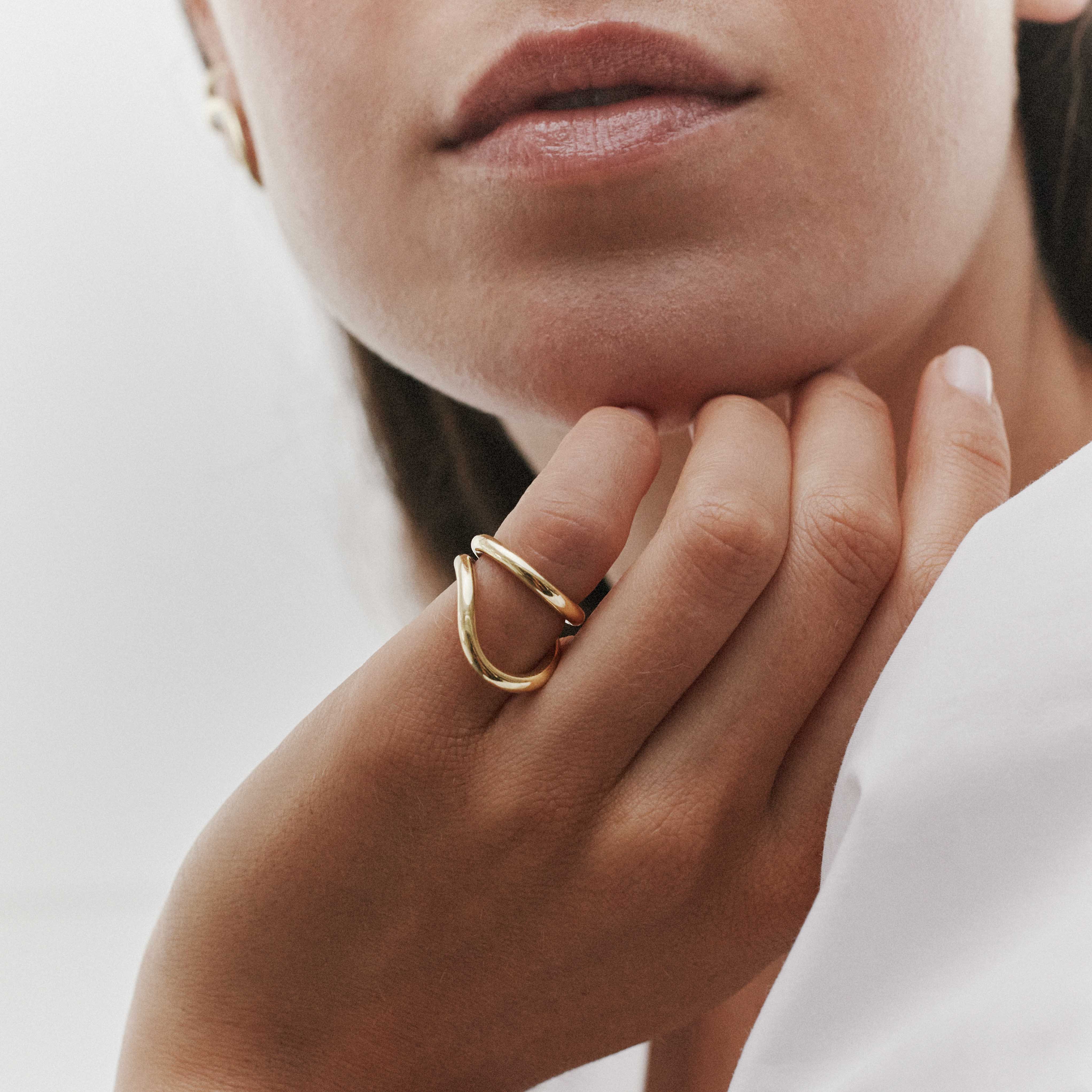 Ring, recycled silver MAYRENA Golden