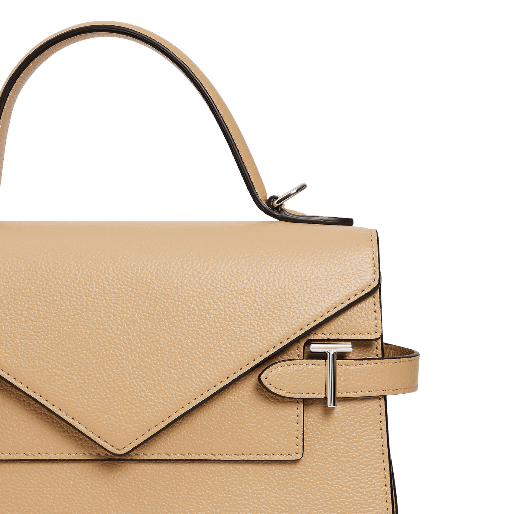 Sac à main en cuir Beige