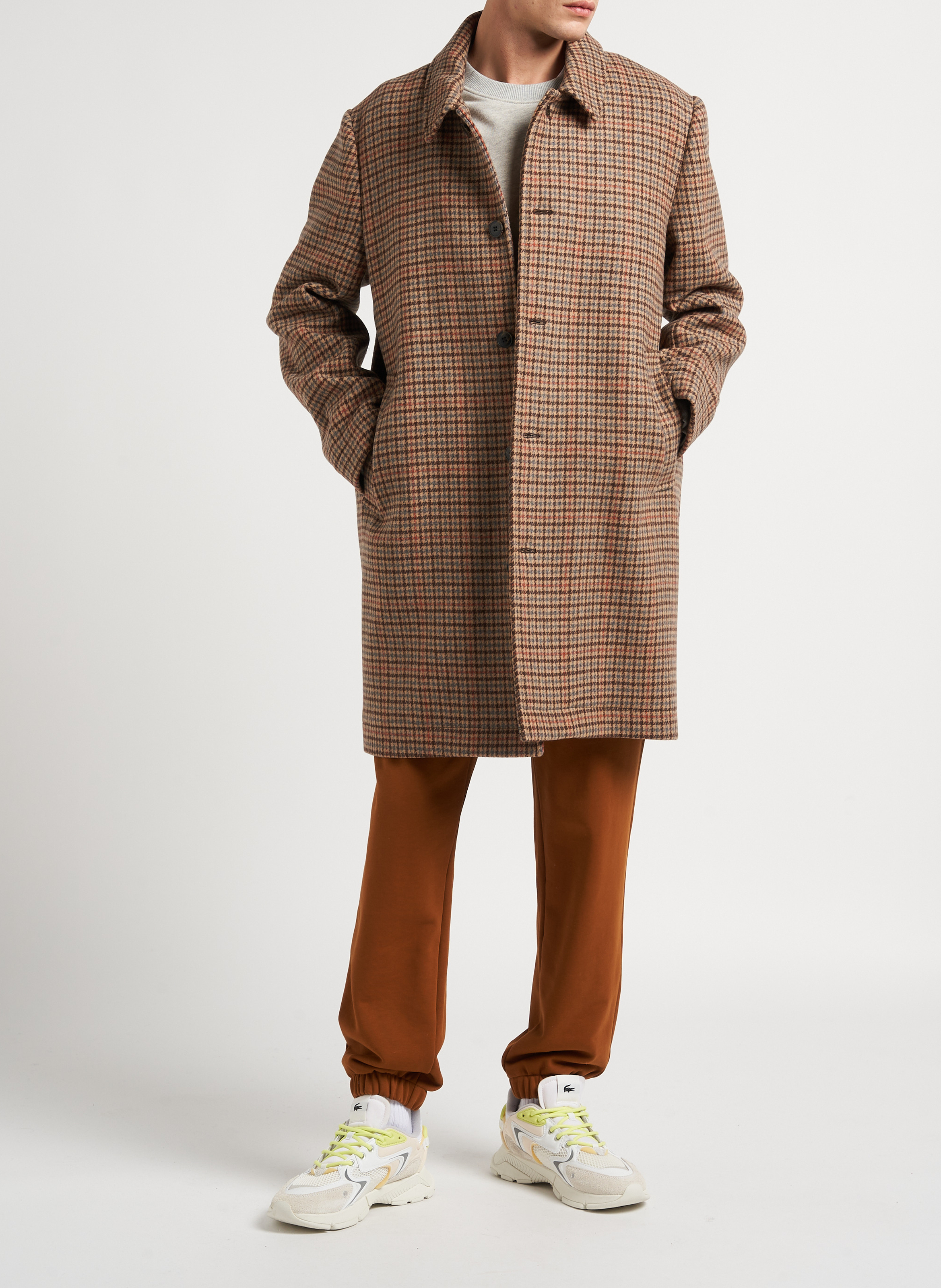 Manteau col classique en laine mélangée  SELECTED Bleu