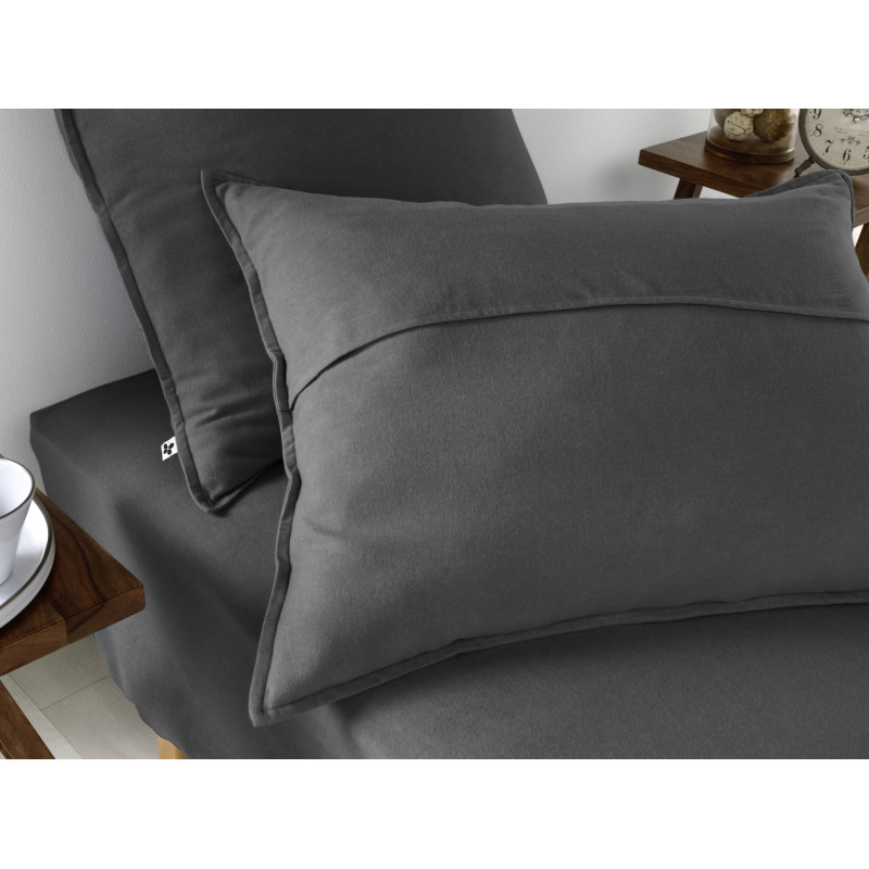 "Candice" cotton flannel pillowcase in all sizes. L'EFFET PAPILLON Multicolored