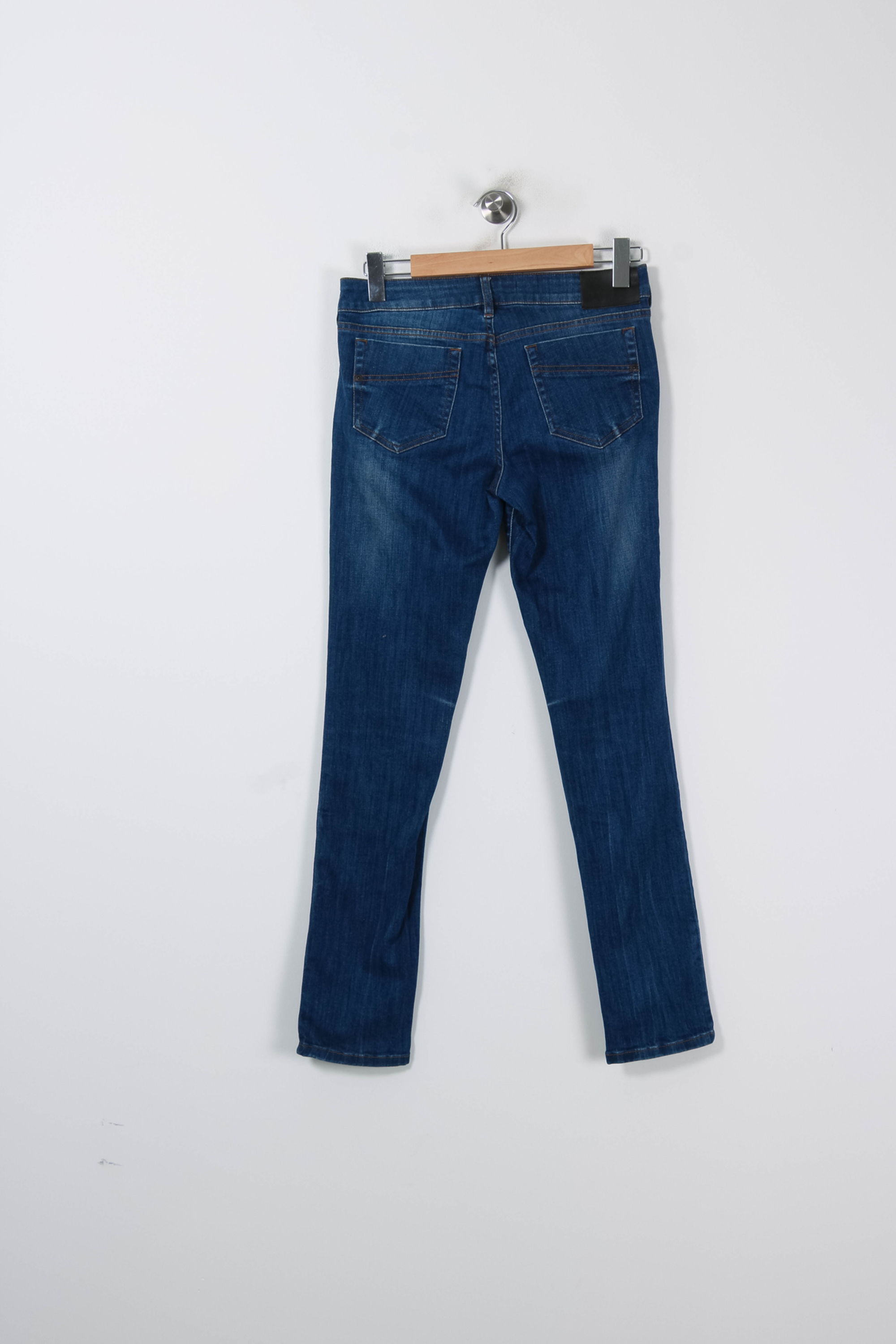 Cropped slim jeans with studs COMPTOIR DES COTONNIERS - Seconde main Blue