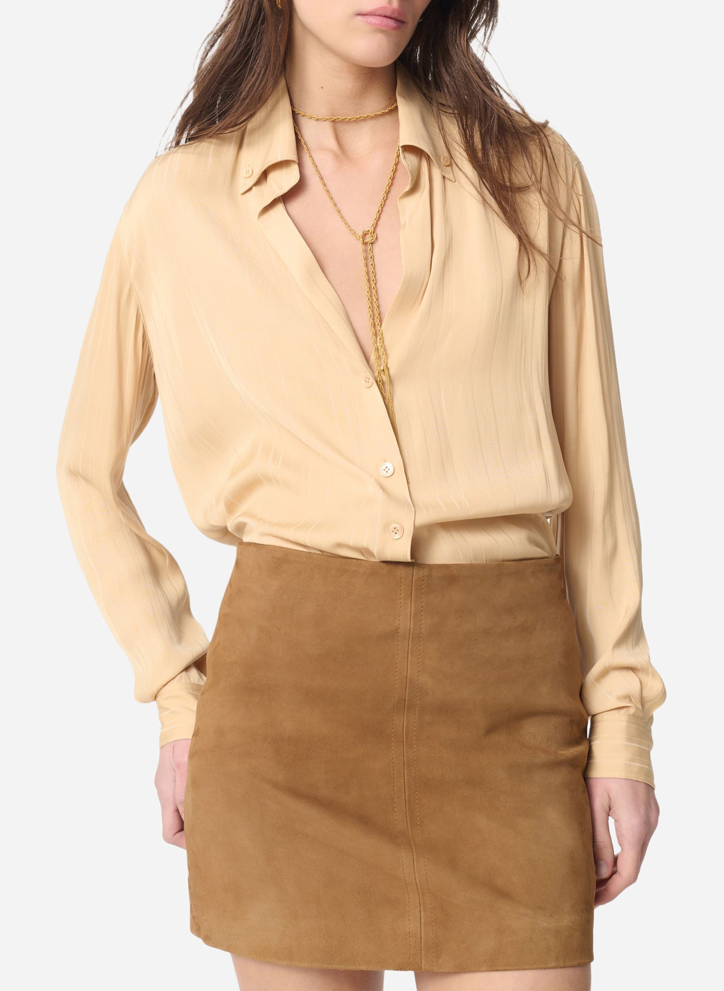 Chemise col classique VANESSA BRUNO Beige