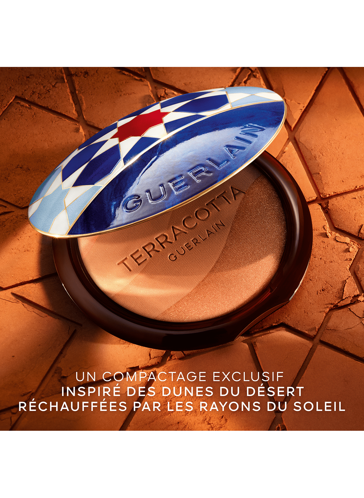 TERRACOTTA GOLDEN DUNES The Radiant Natural Glow Powder Limited Edition GUERLAIN 03 blue dakhla - moyen doré