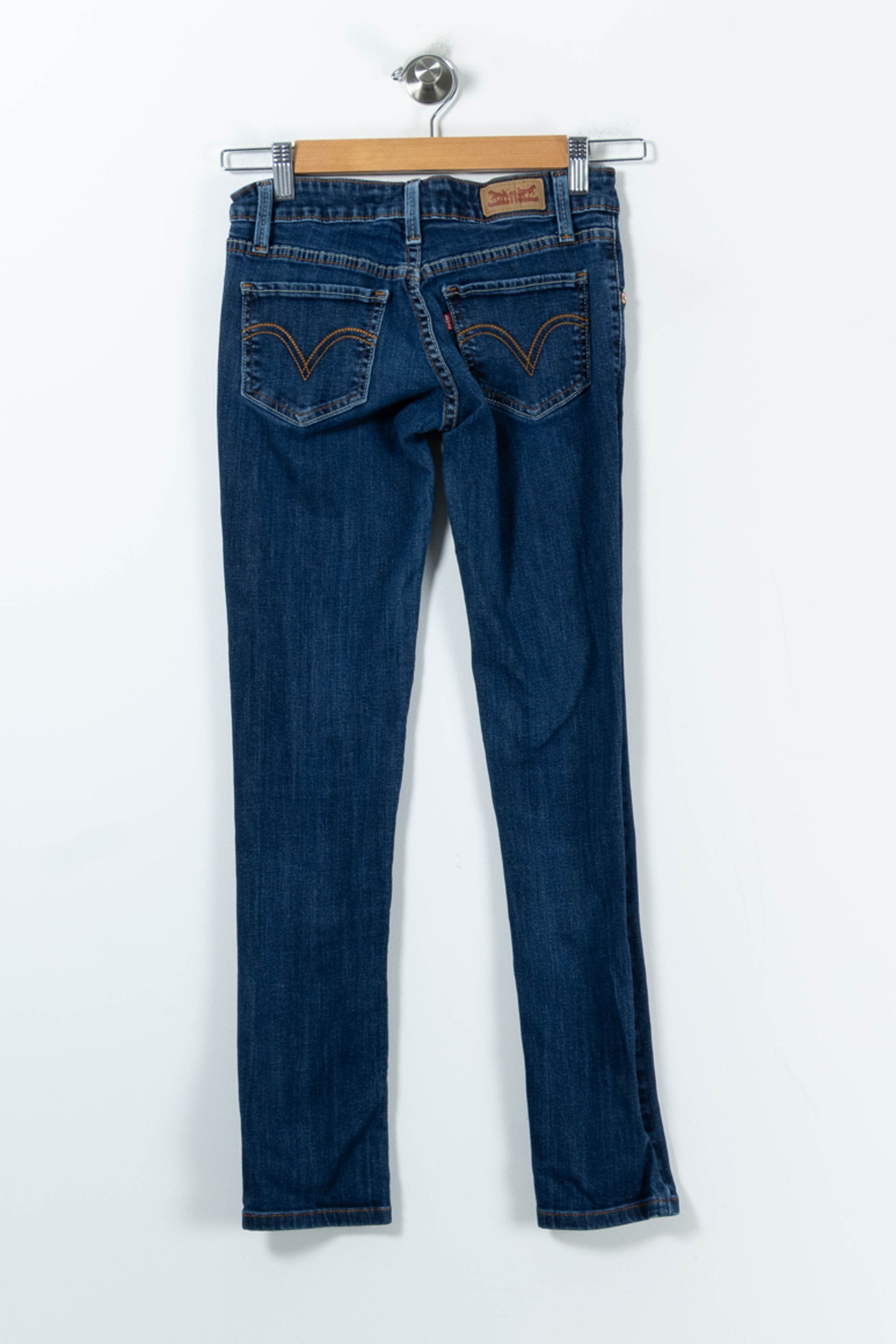 Cropped slim jeans with studs LEVI'S - Seconde main Blue