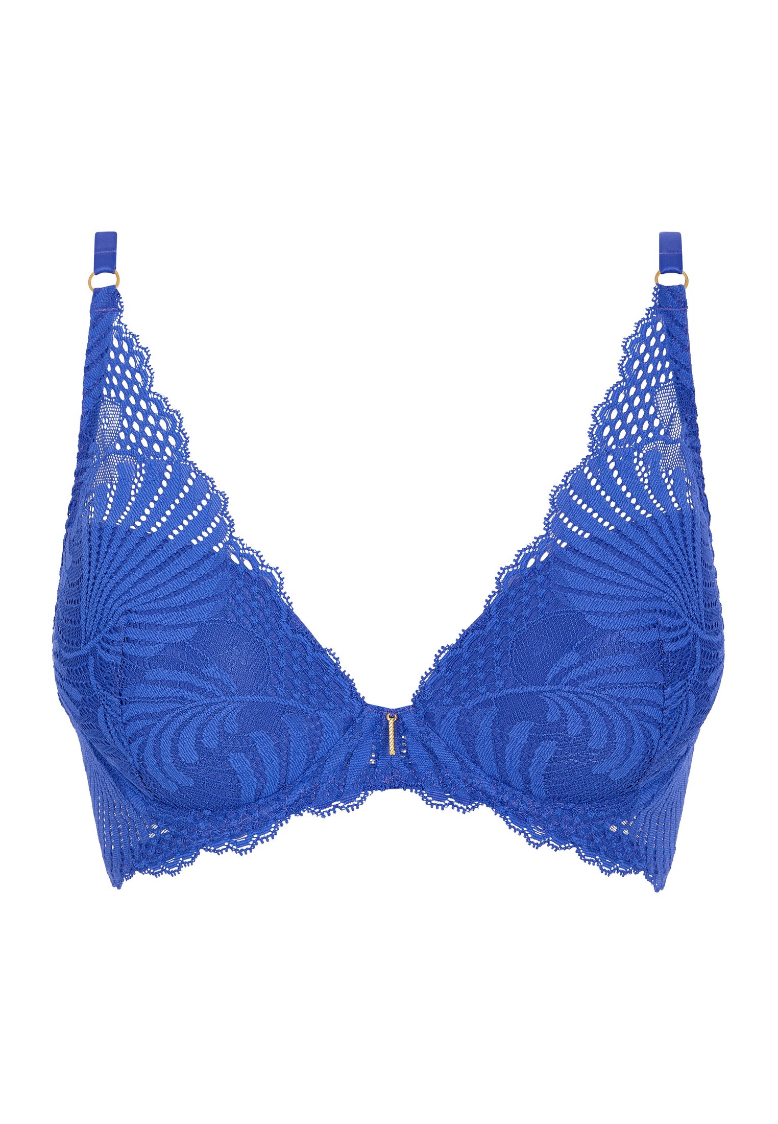 A Fleur De Toi scarf-style plunge bra AUBADE Blue