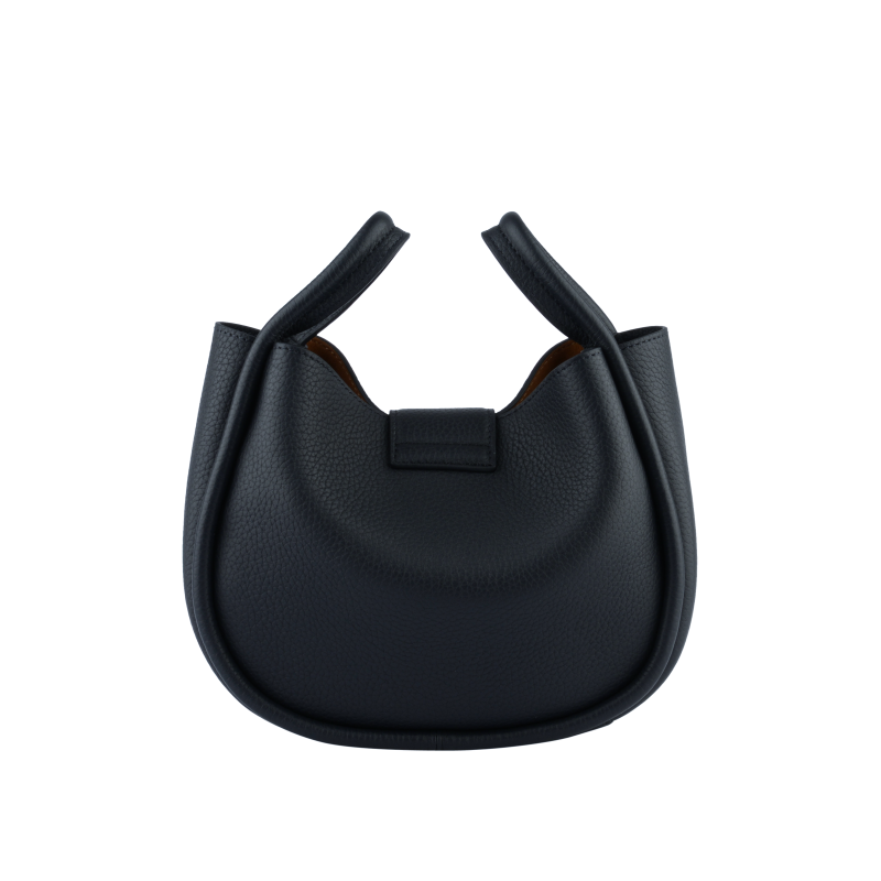 Calfskin leather shoulder bag Blue