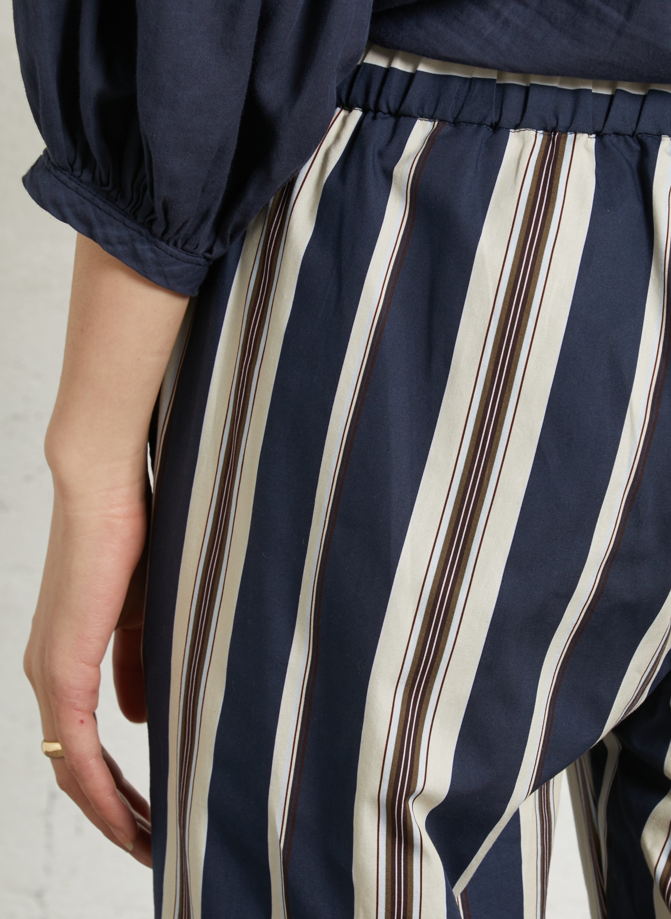 Pantalon carotte en coton DIEGA Multicolore