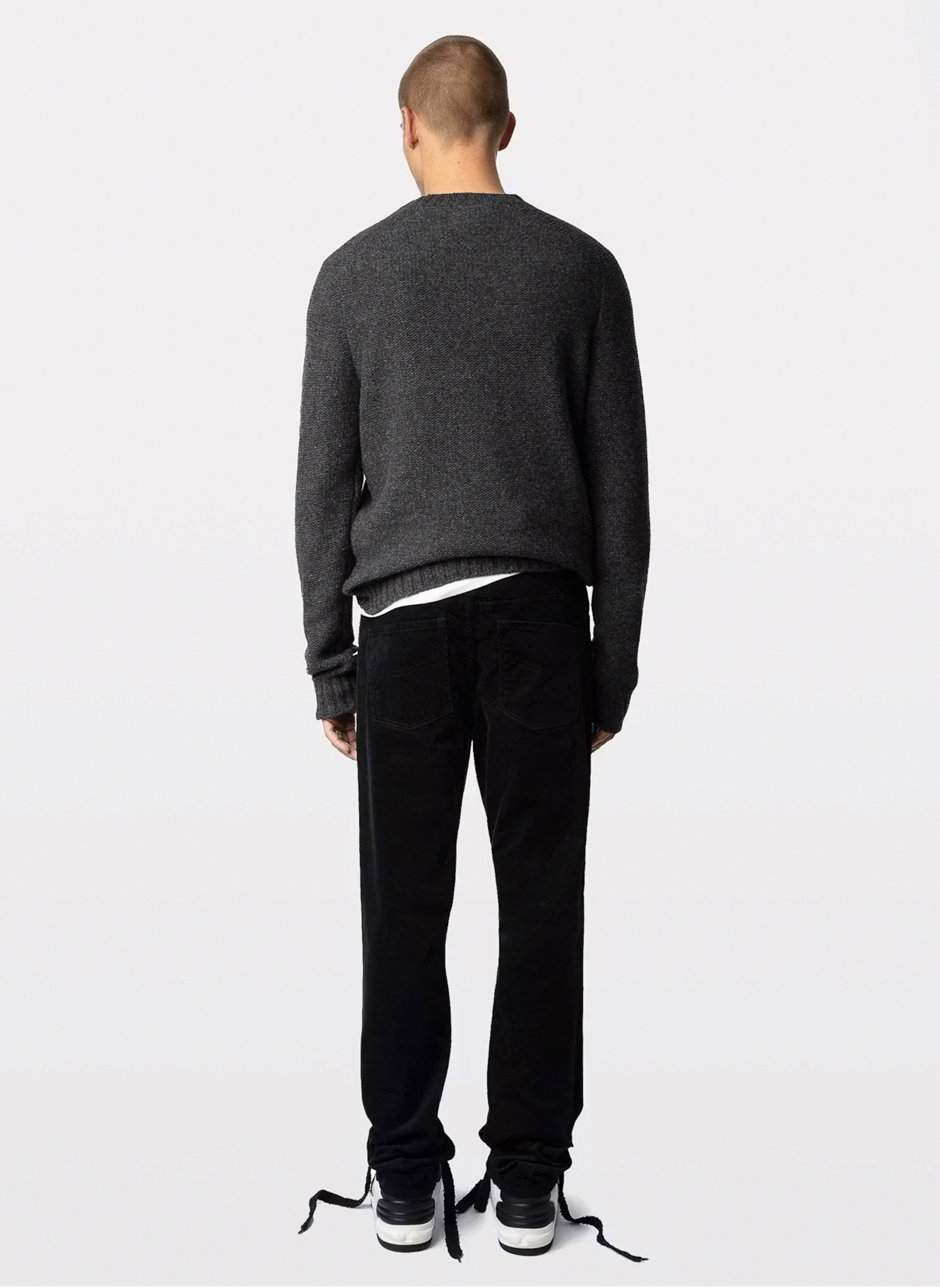 Pantalon ajustée en coton mélangé ZADIG&VOLTAIRE Noir