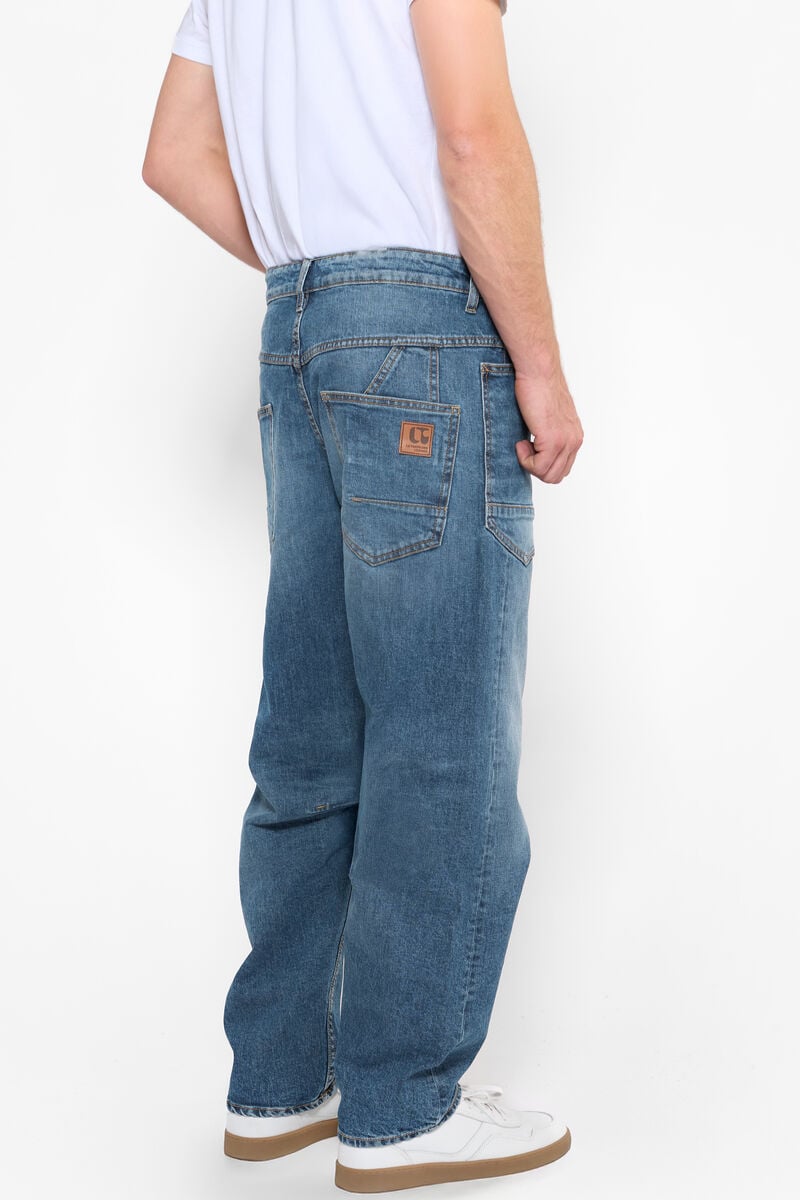 Loose jeans, wide loose fit, length 34 LE TEMPS DES CERISES Blue