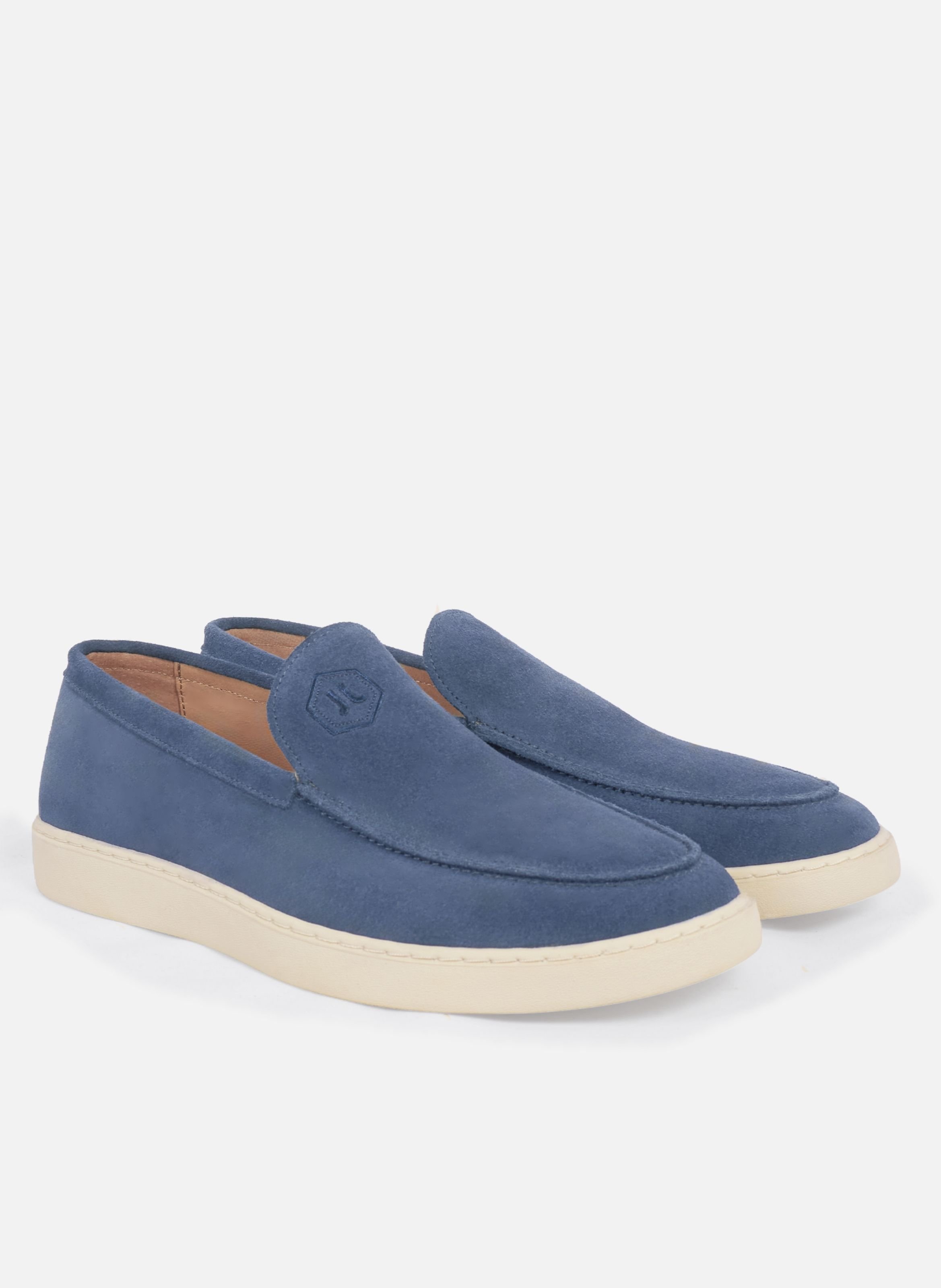 Mocassins hugo cuir daim JULES & JENN Blue