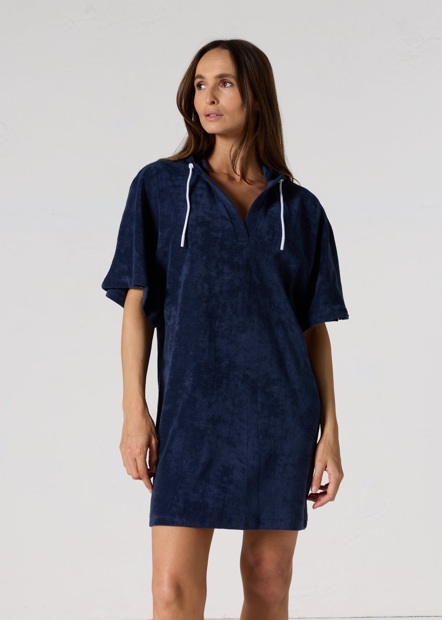 Robe éponge à capuche pearl JOTT Bleu