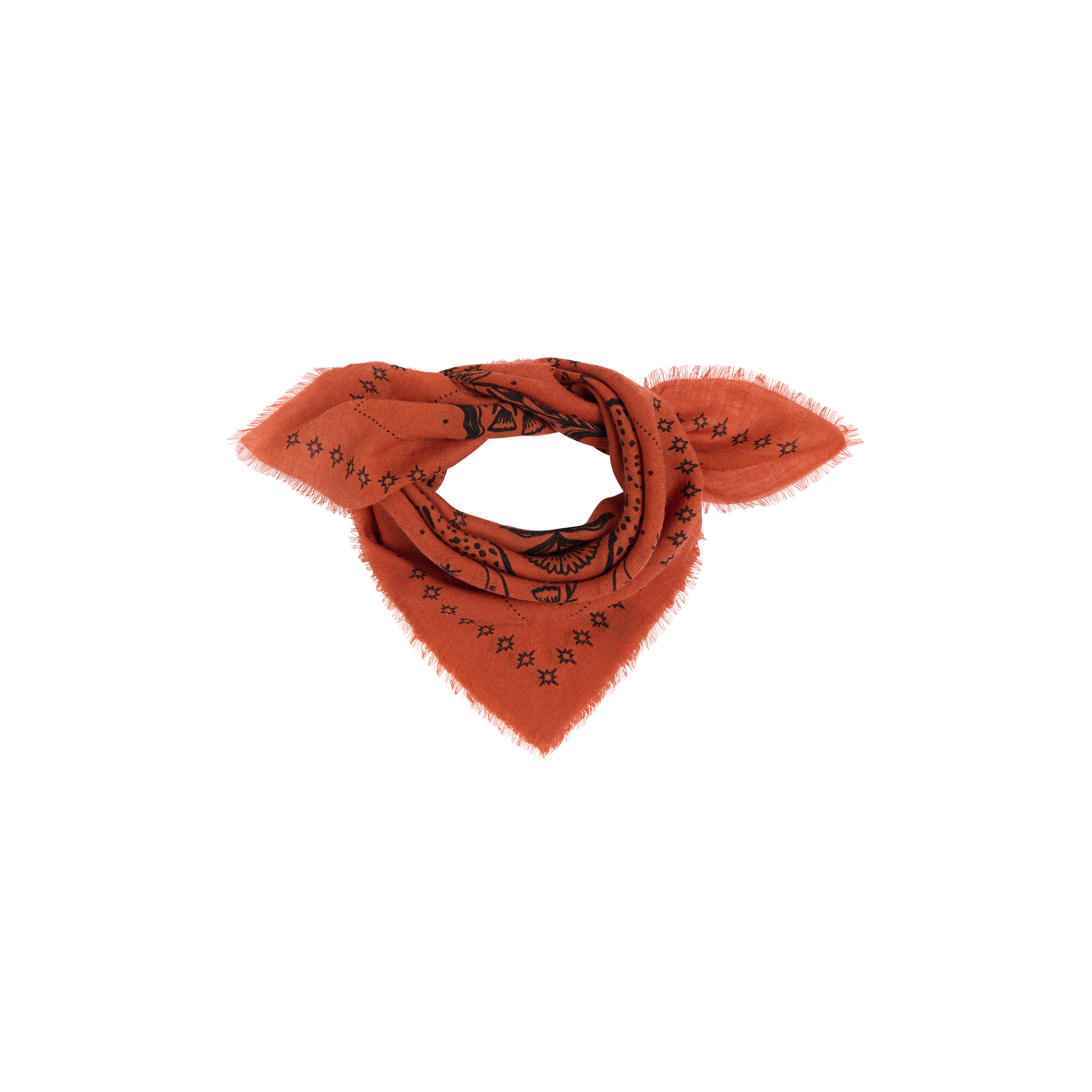 Small wool scarf alice SACHA Rouge brique
