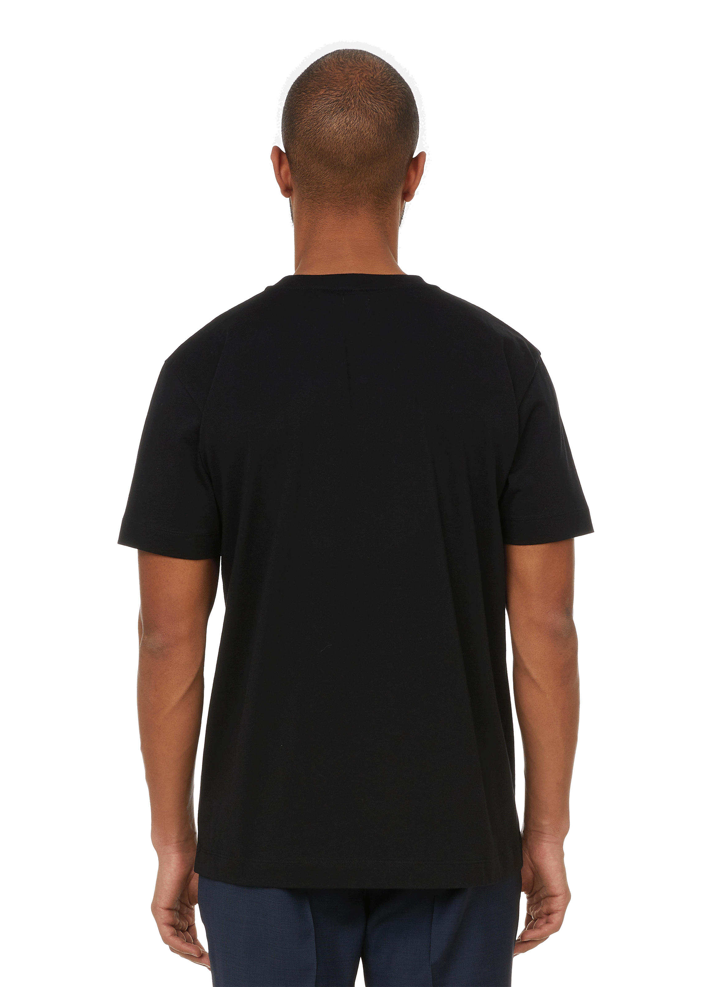 Round neck t-shirt in organic cotton jeff-o. AU PRINTEMPS PARIS Black