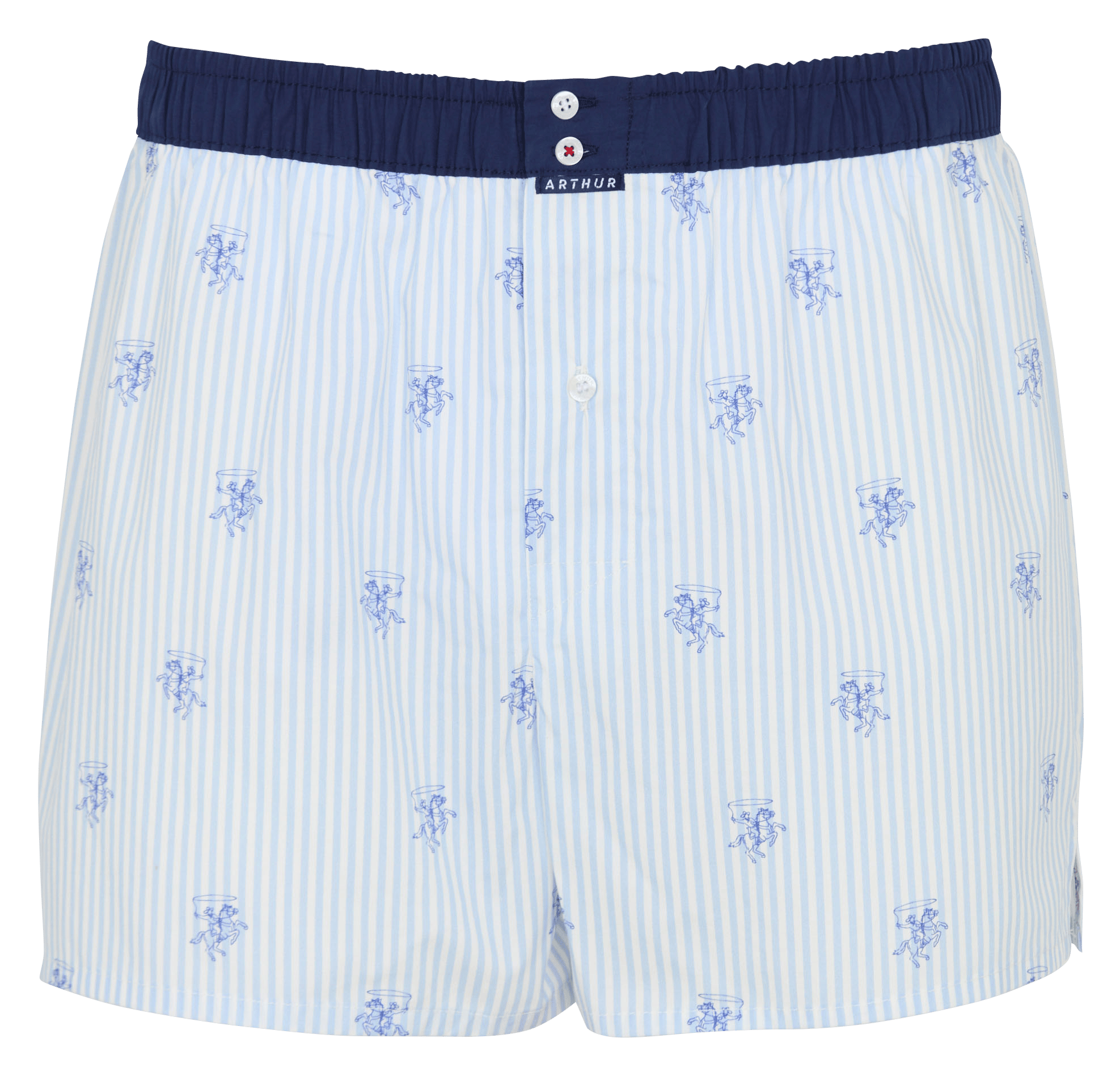 Baumwoll-Boxershorts ARTHUR Blau