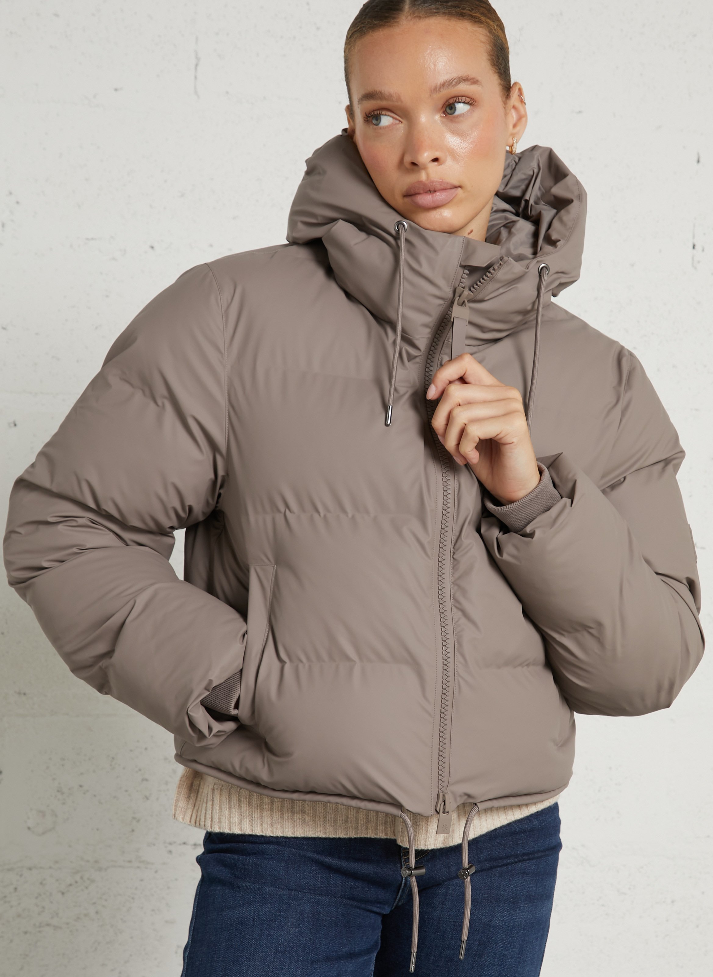 Brookvale Hoody - Daunenjacke RAINS Beige