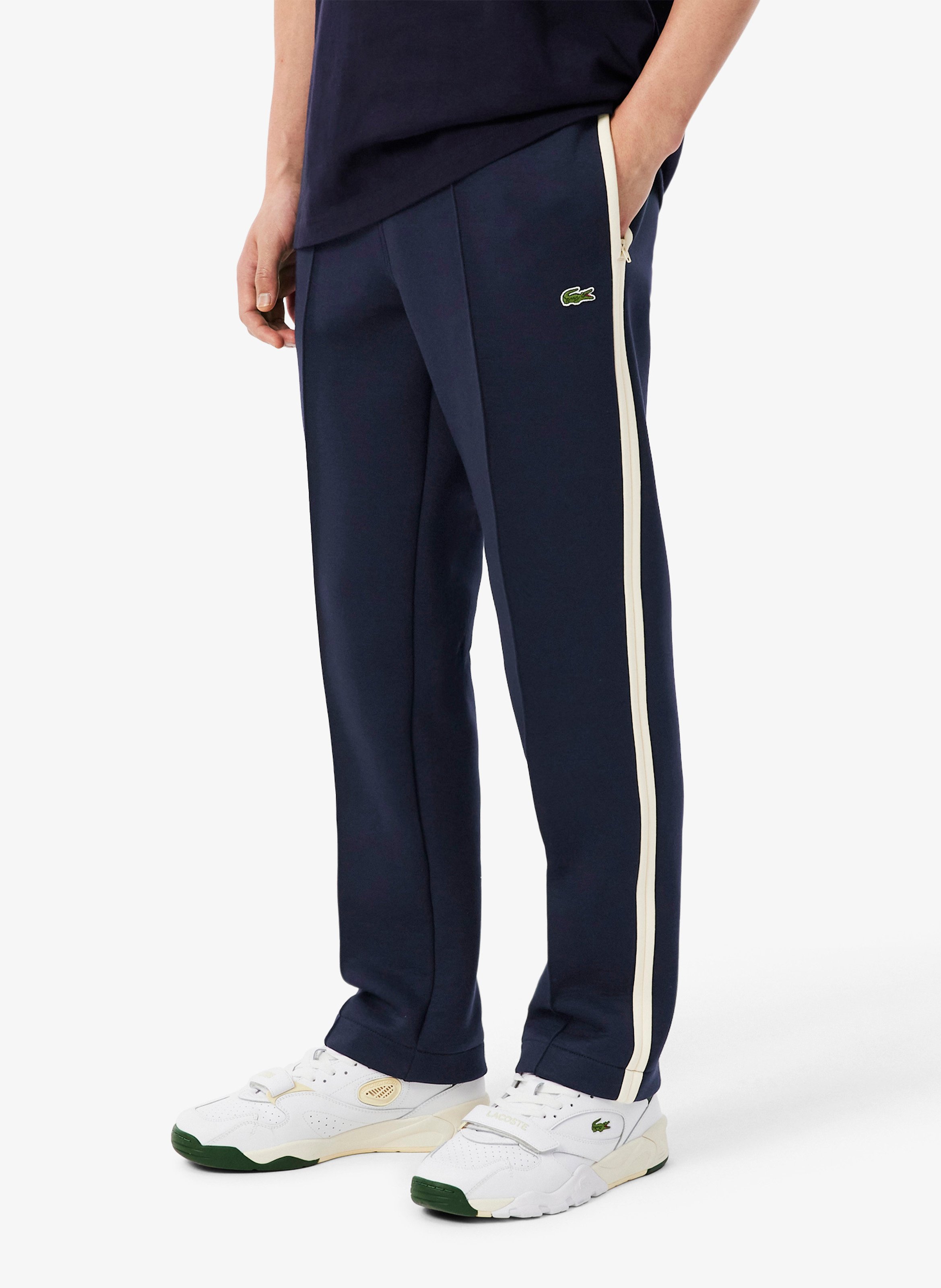 Gerade geschnittene Jogginghose aus Baumwoll-Mix LACOSTE Blau
