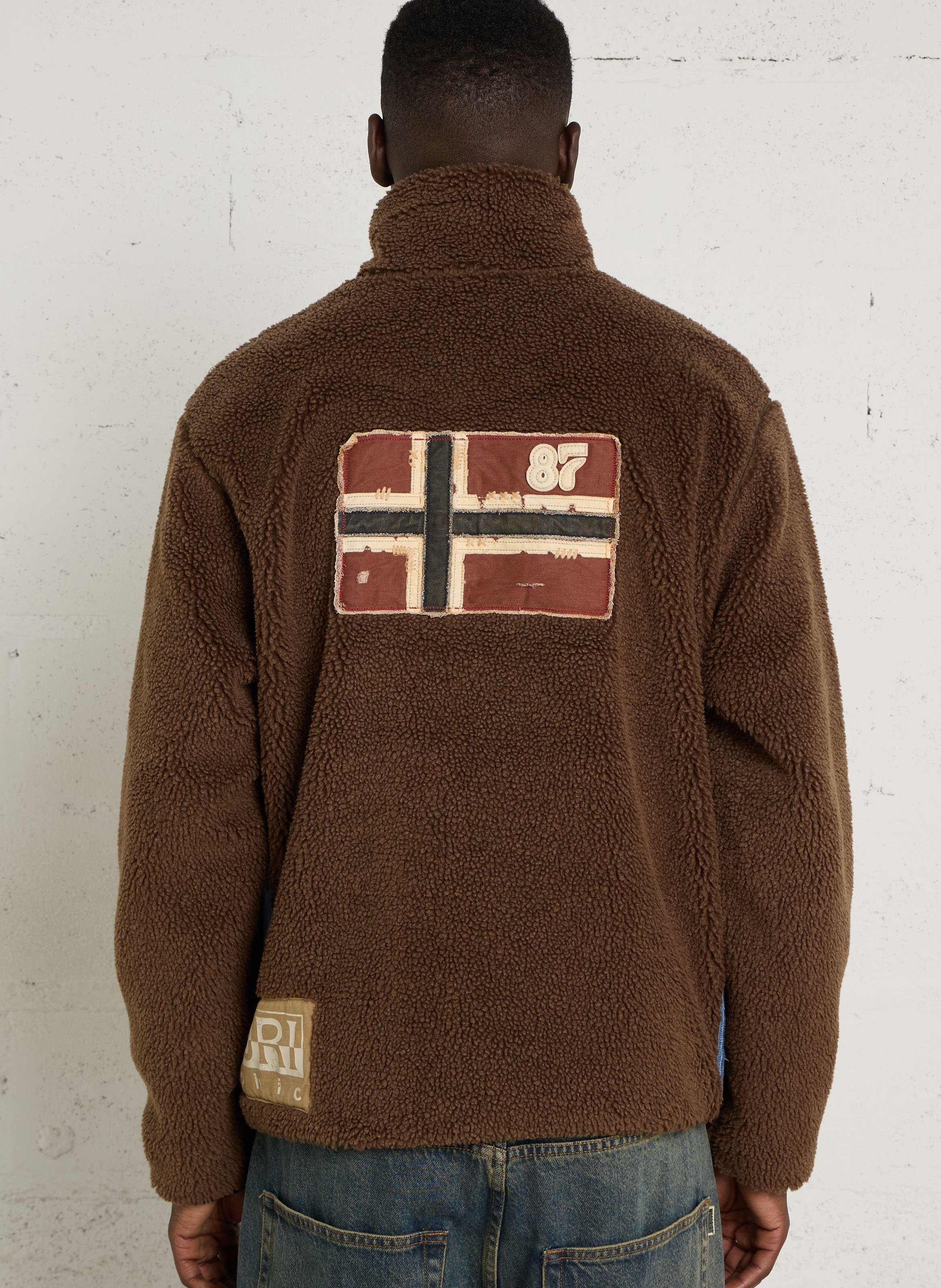 High-neck fleece NAPAPIJRI Brown