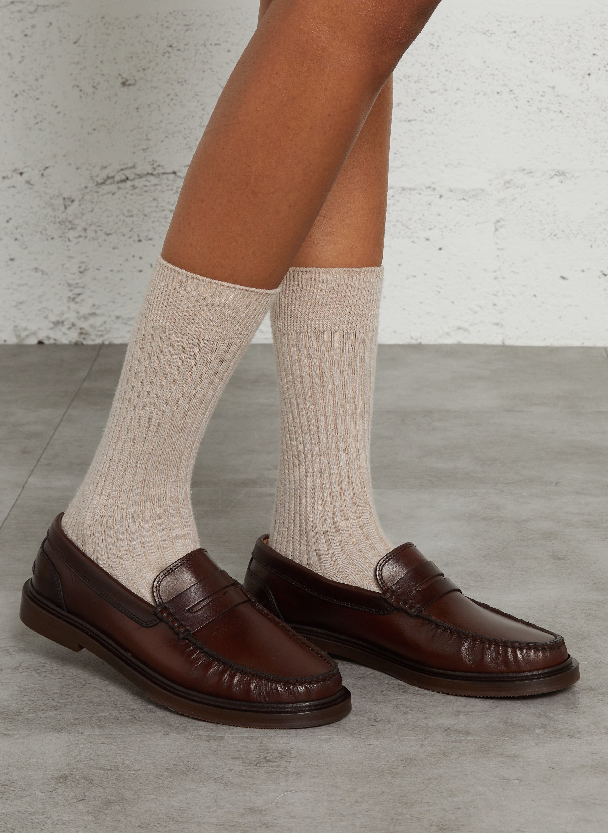 Mocassins en cuir  BOBBIES Marron