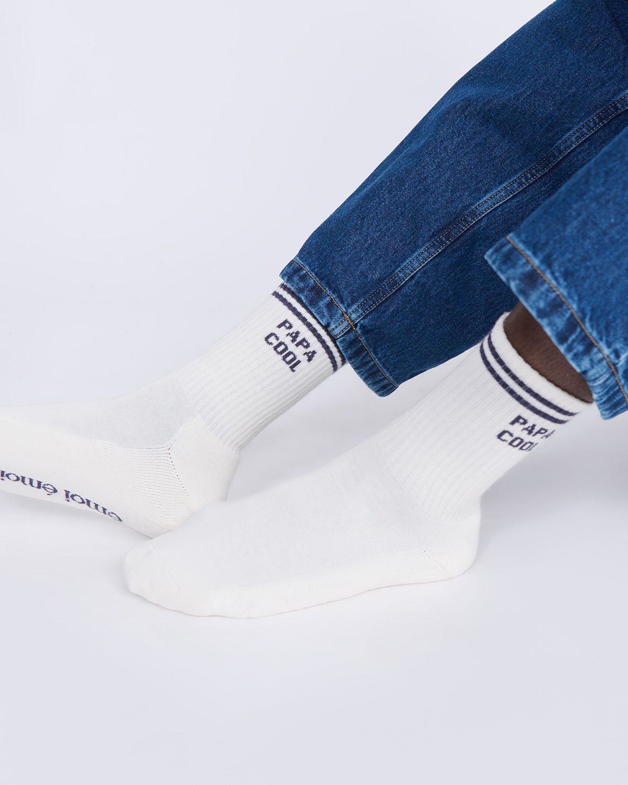 Cool Dad Socks EMOI EMOI White