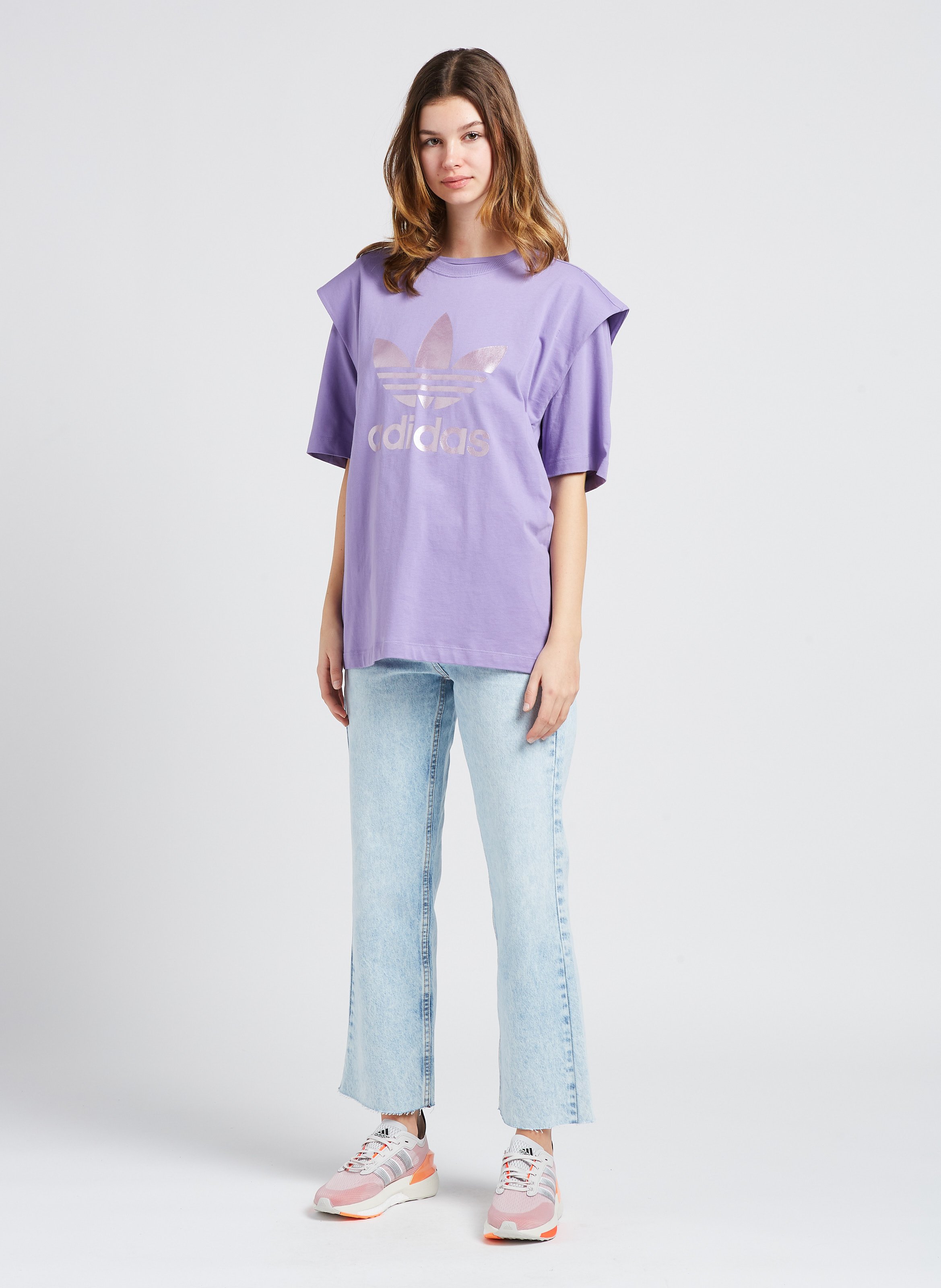 Jean taille haute bootcut en coton  IRO Bleu