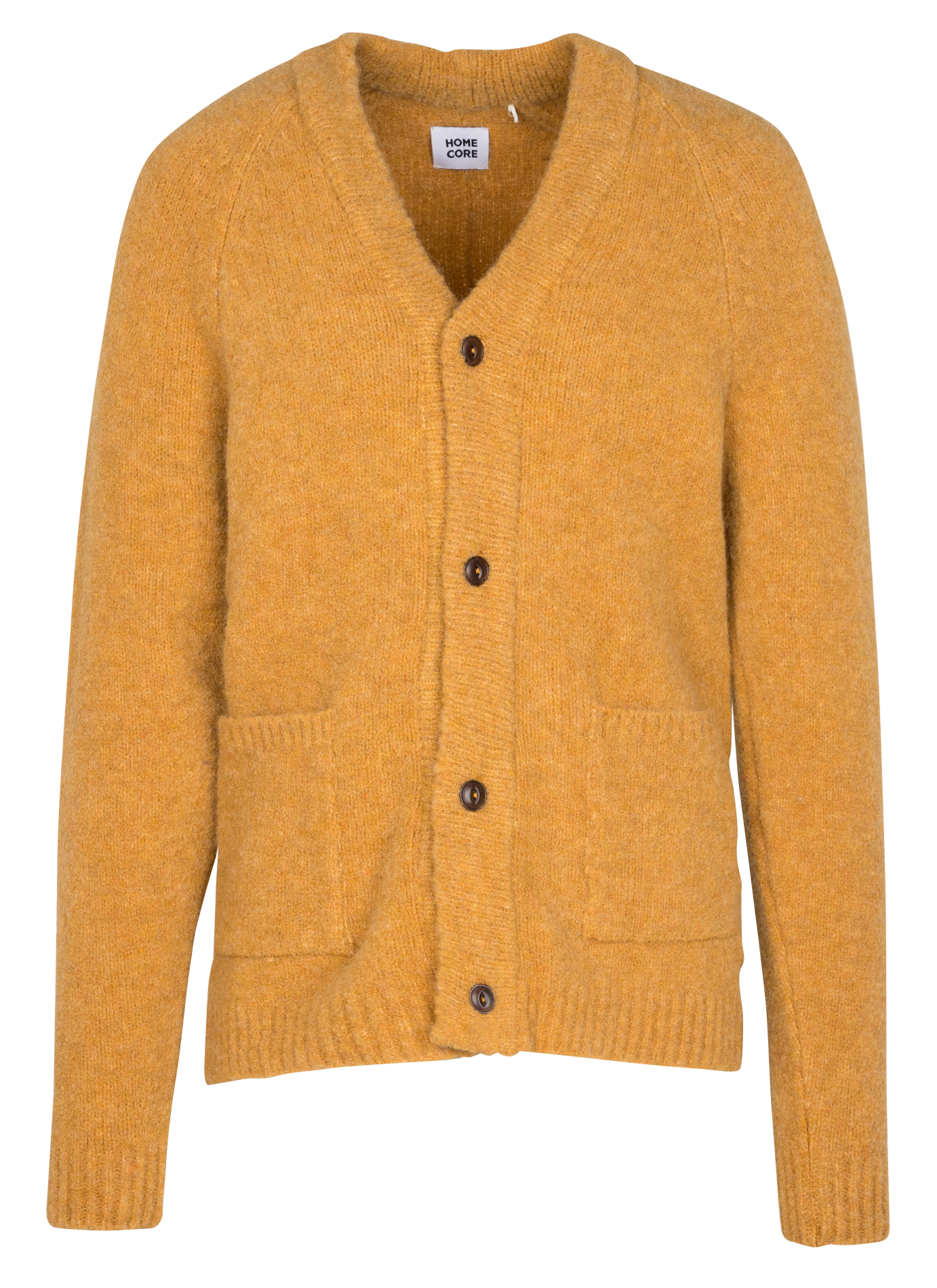 Cardigan col V en alpaga mélangé  HOMECORE Jaune