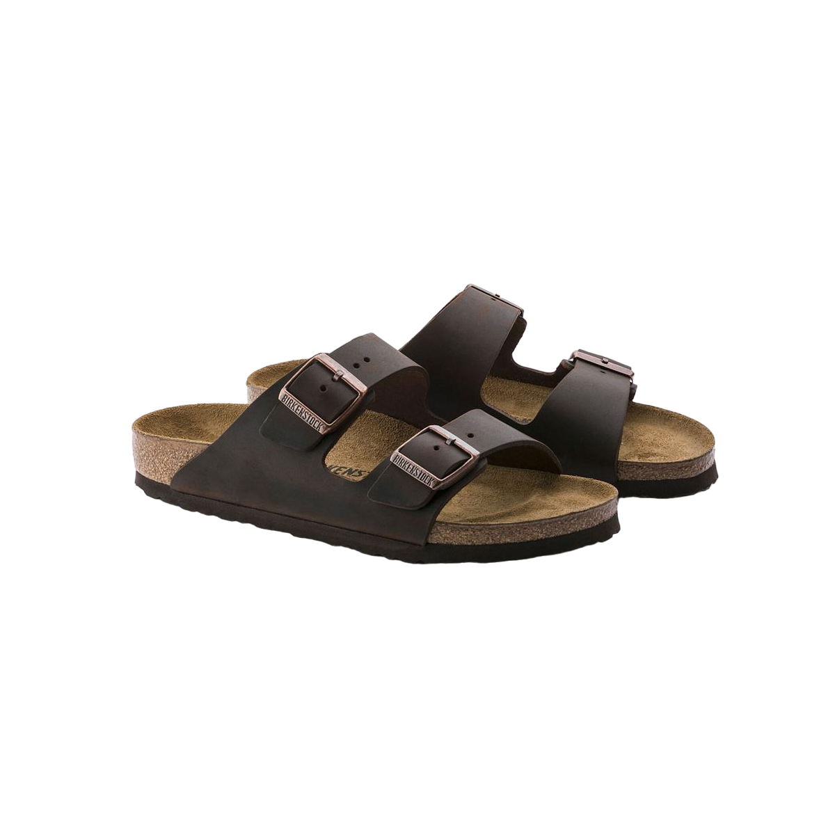 Faux leather sandals BIRKENSTOCK Brown
