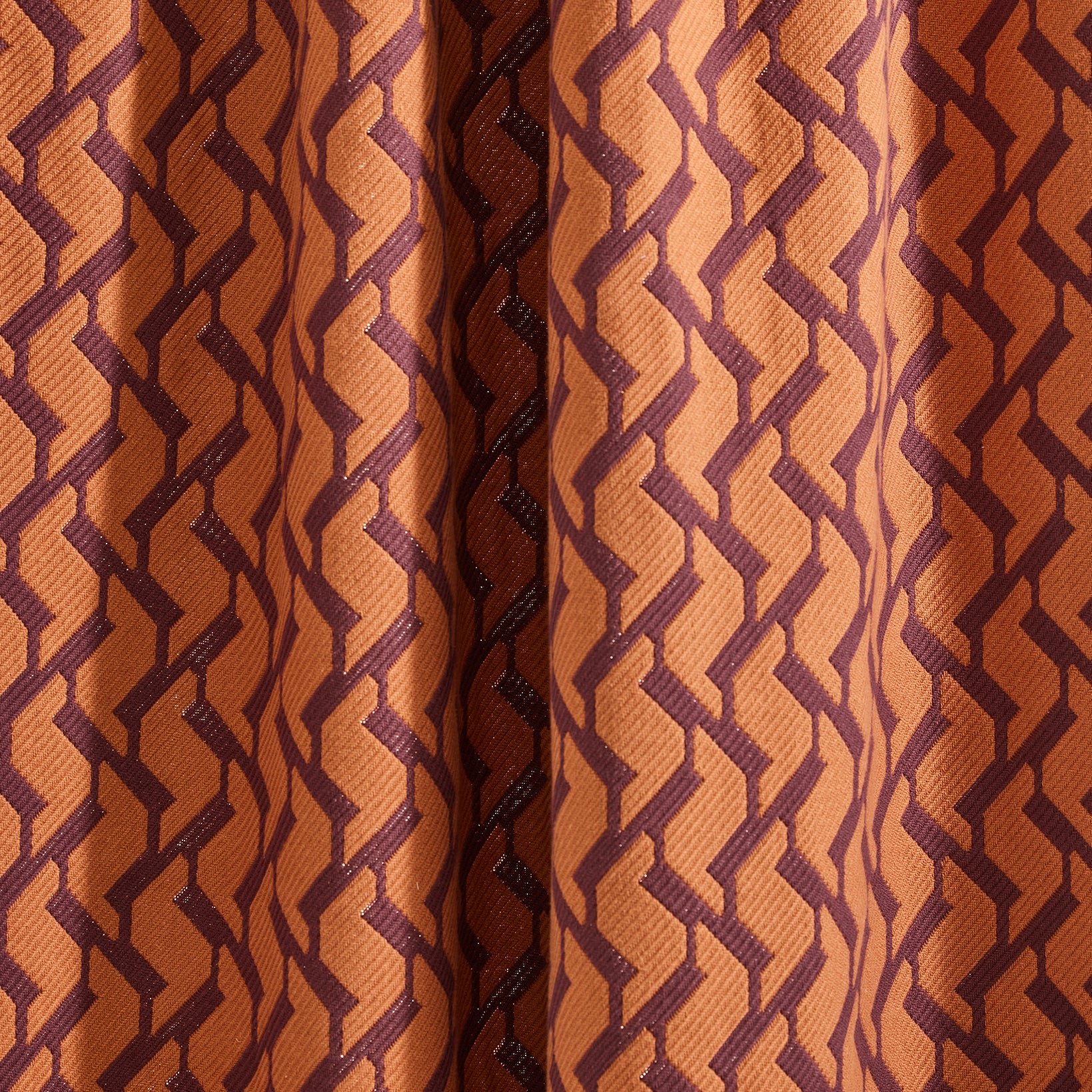 Curtain with loops MADURA Orange