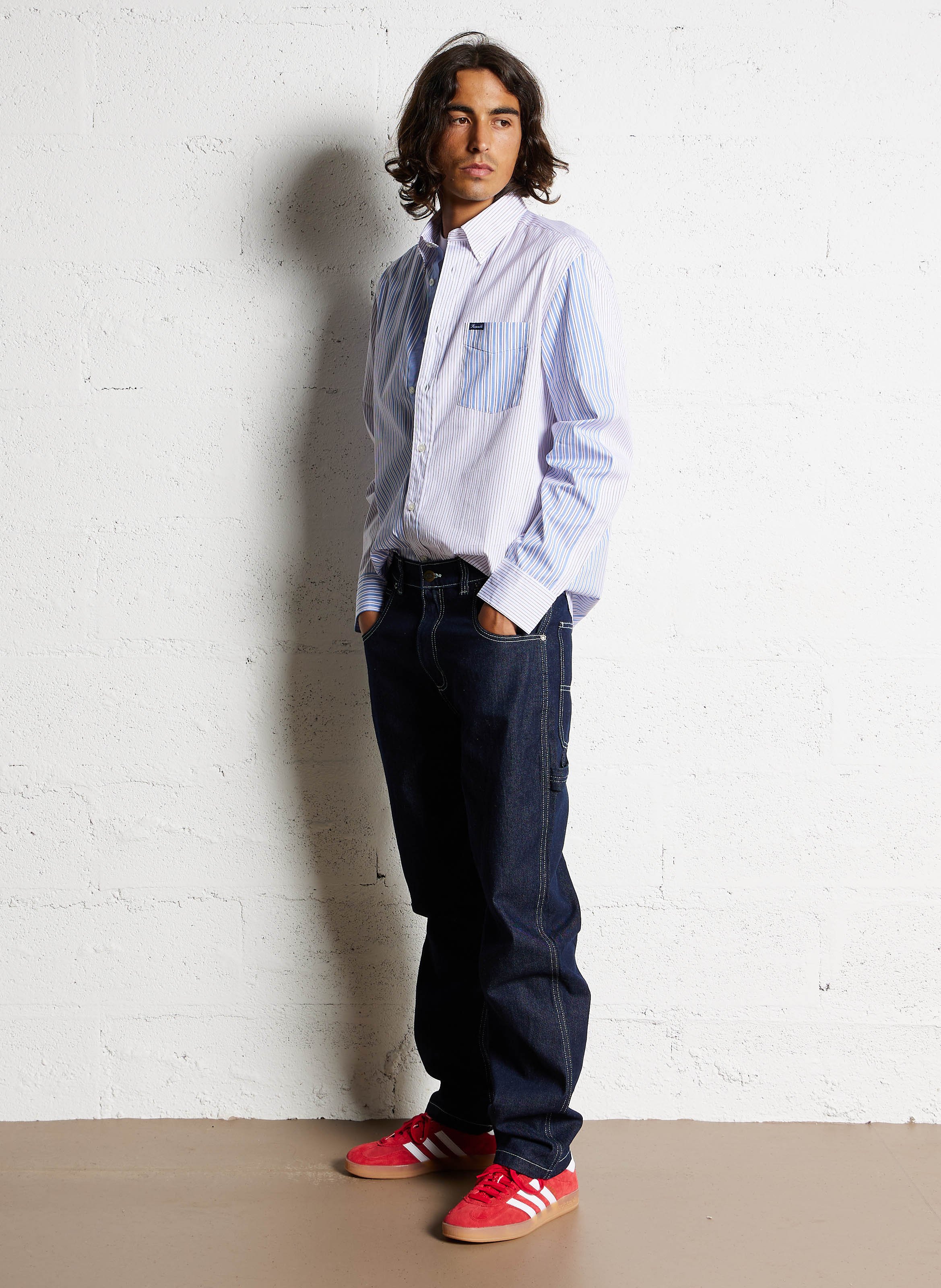 Katoenen jeans met rechte pijp DICKIES Blauw