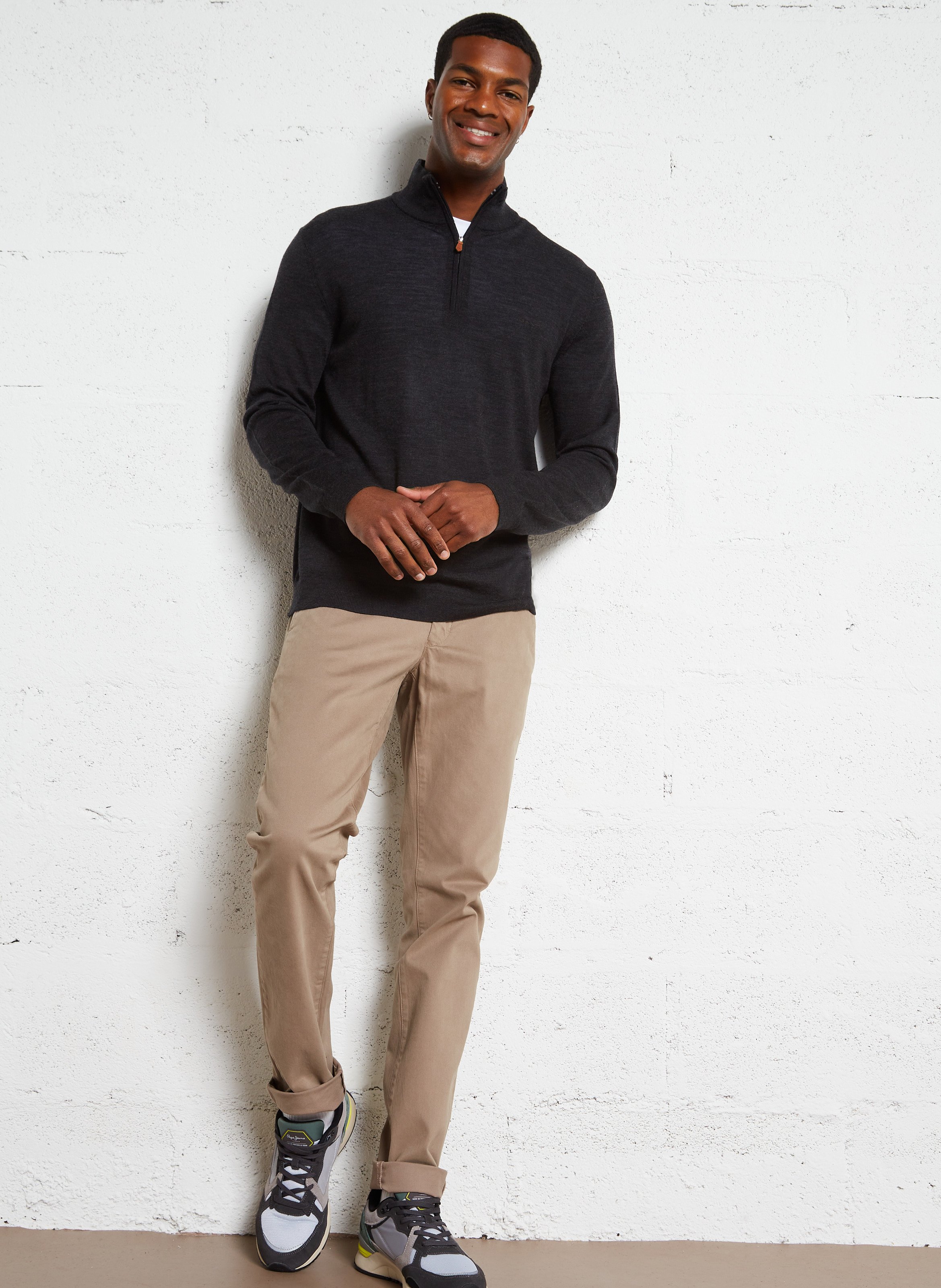 Hose aus Baumwoll-Mix, Slim Fit GANT Braun