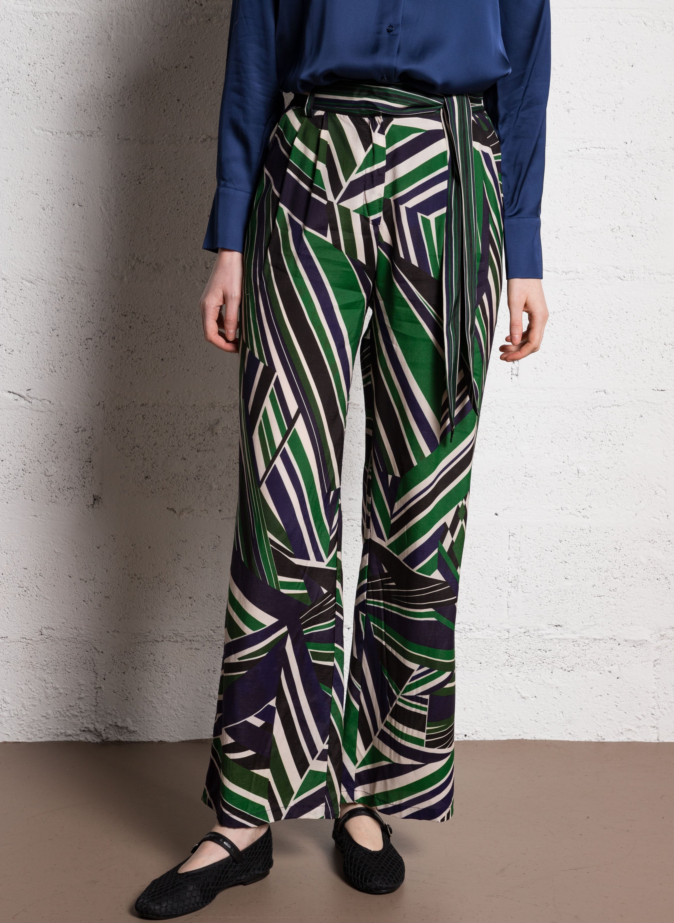 Azawood high-waisted wide-leg trousers LA PETITE ETOILE Multicolored