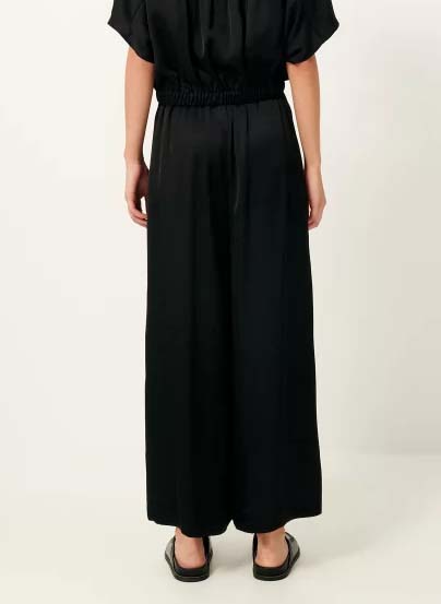 Fluid high-waisted wide-leg pants SESSUN Black