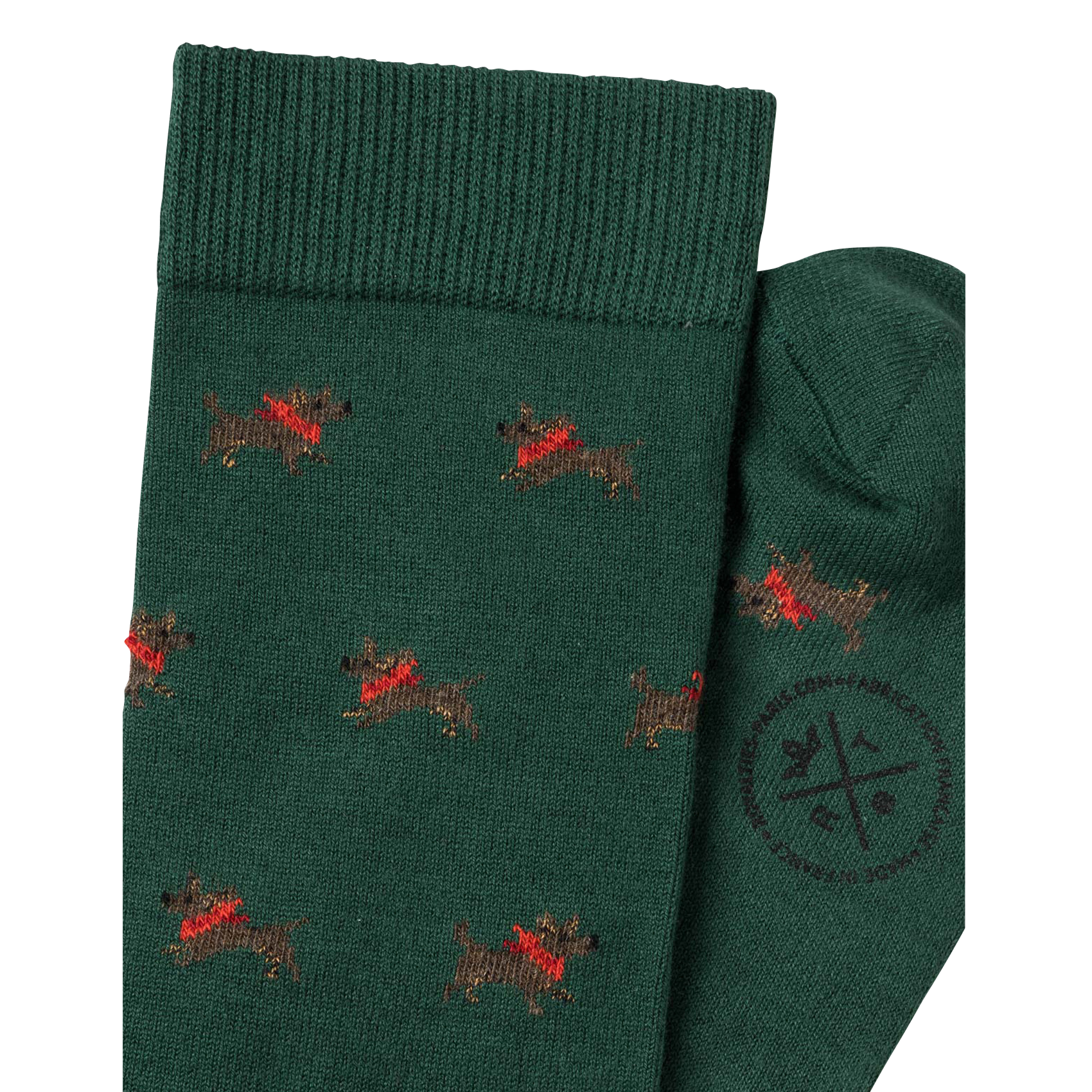 Cotton socks with logo ROYALTIES Green