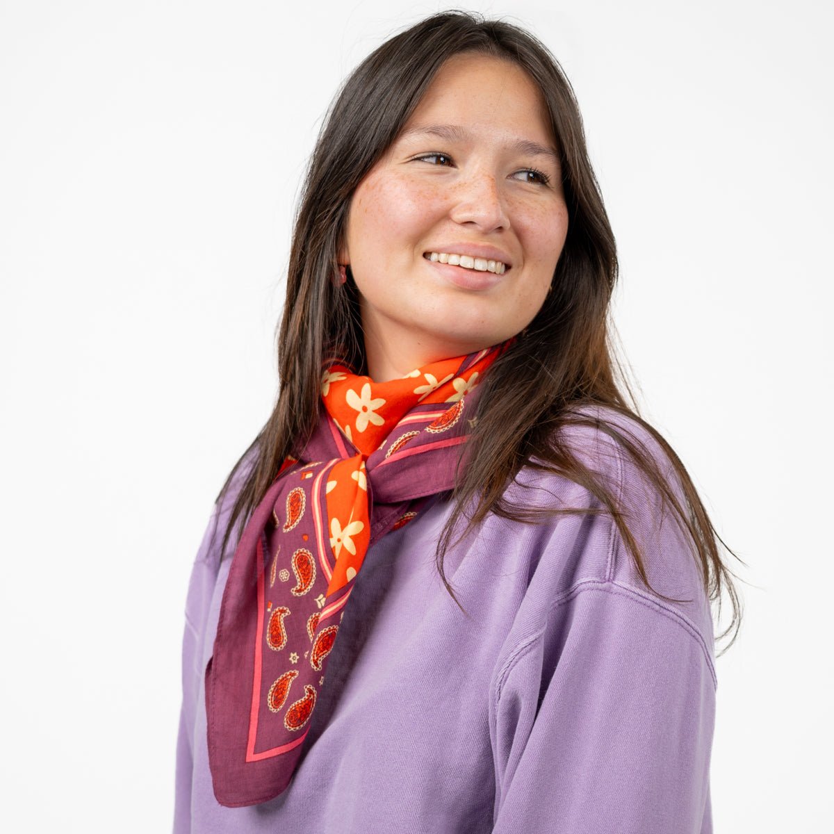 Organic cotton scarf BILLYBELT Red