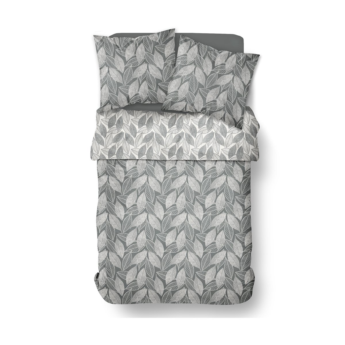 Printed cotton bed set TODAY LINGE DE MAISON Grey