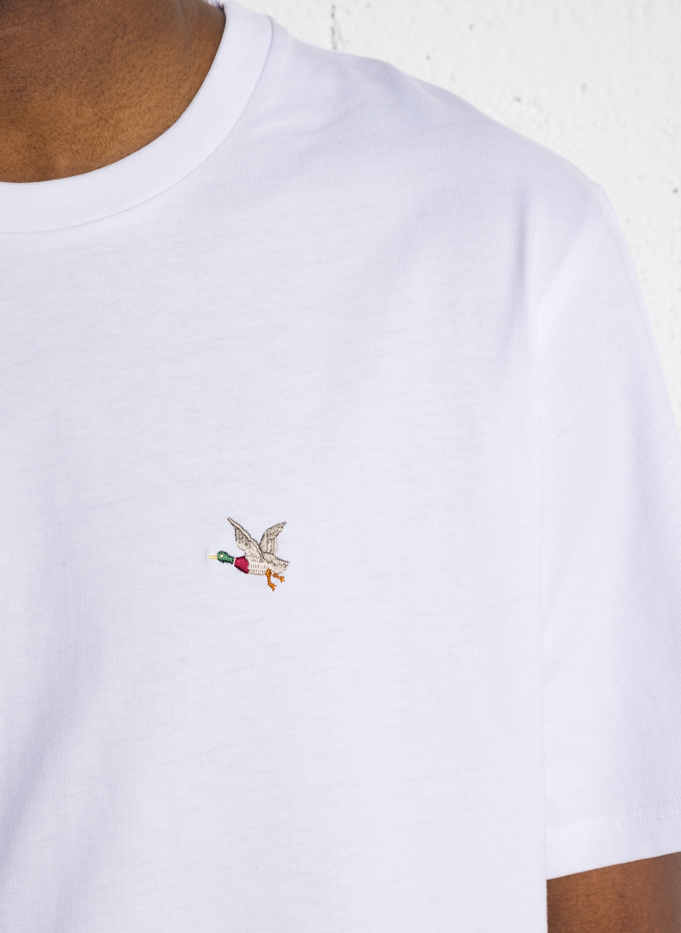 Straight screen-printed cotton T-shirt CHEVIGNON White