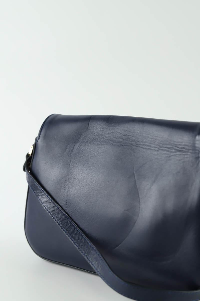 Leather messenger bag LK BENNETT - Seconde Main Blue