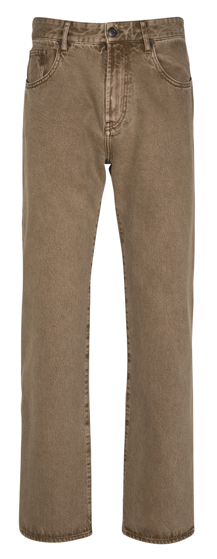 Cotton straight jeans IKKS Khaki