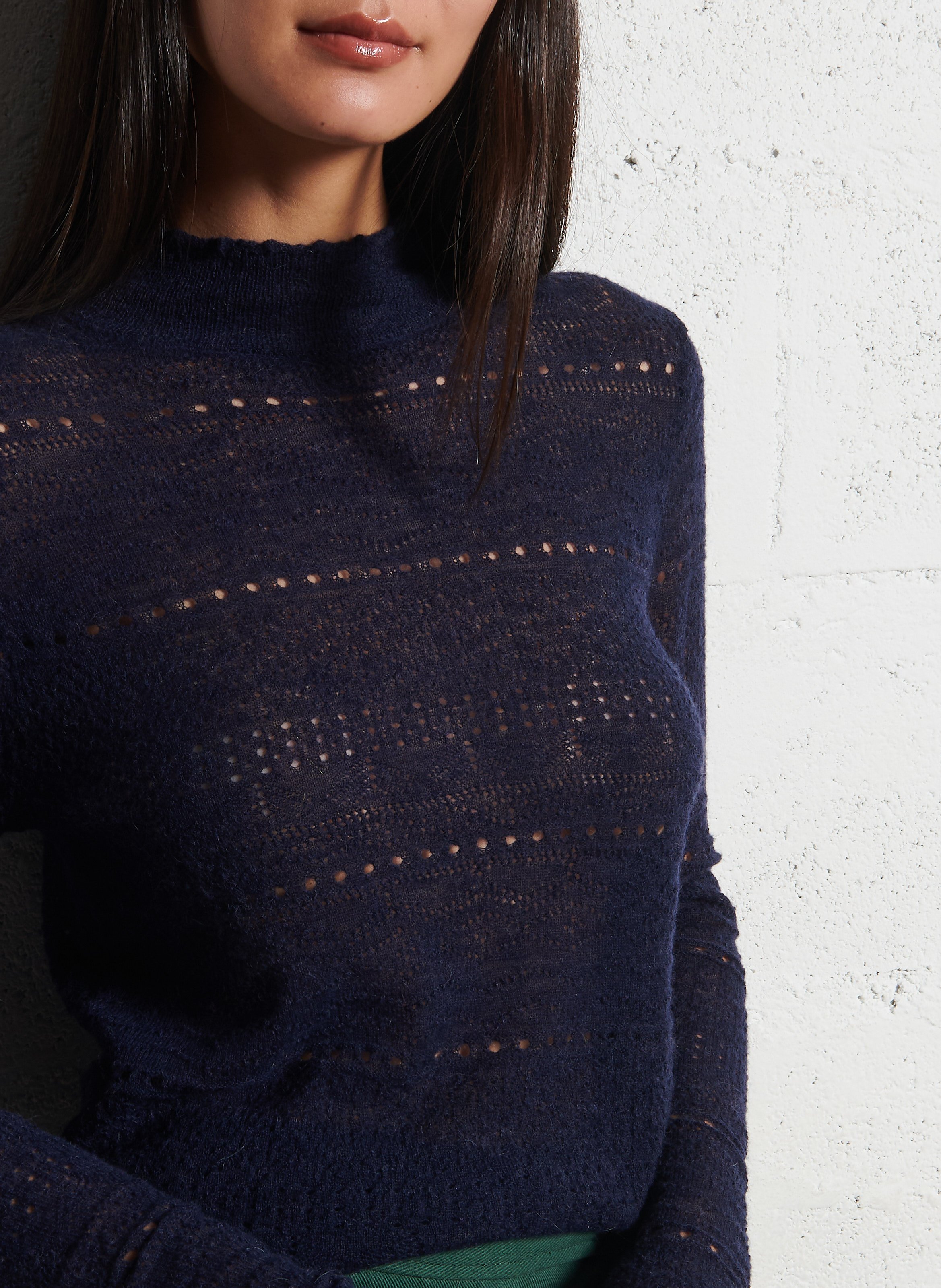 Elena high-neck sweater LOUISE MISHA Blue