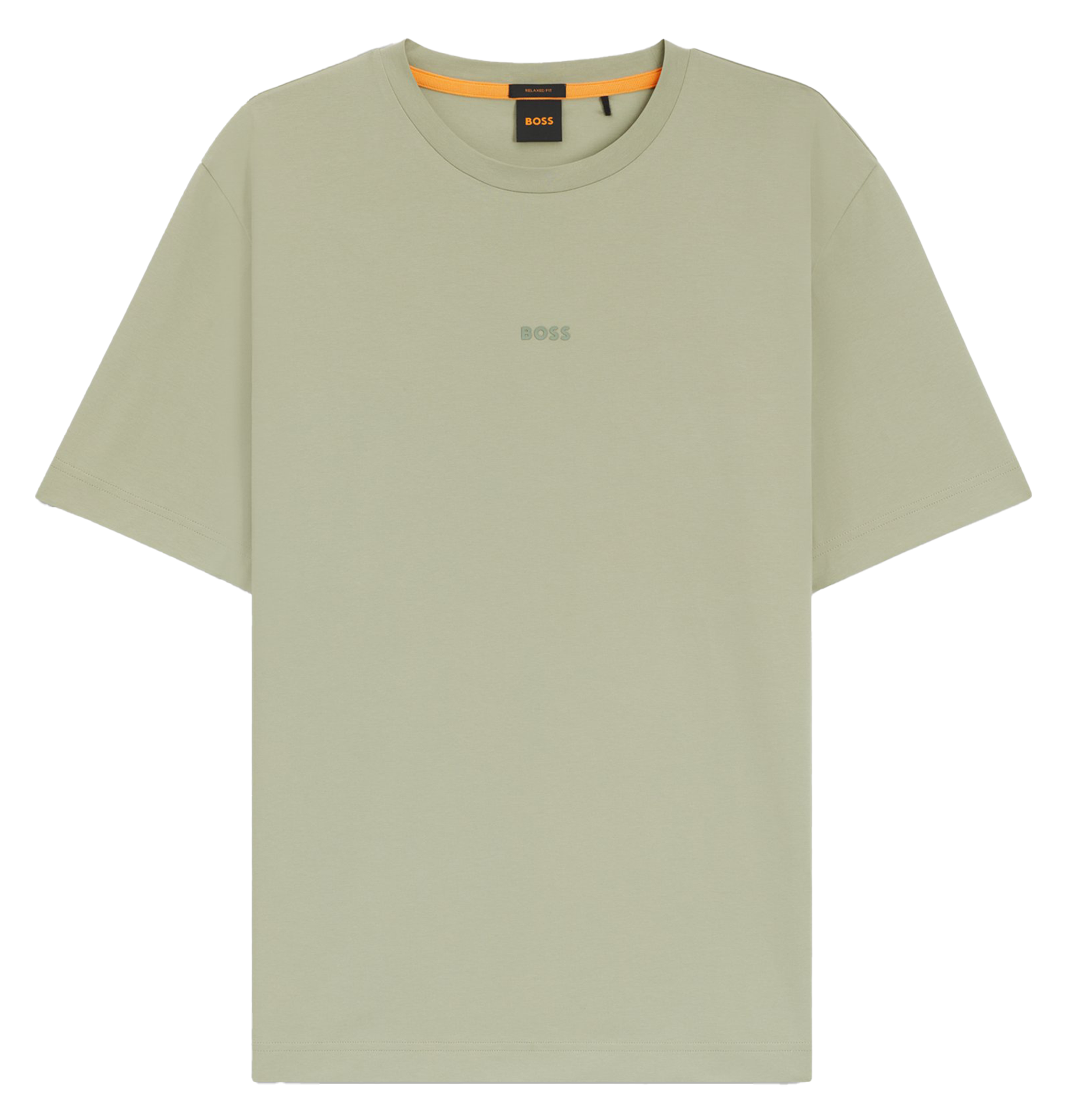 Basic cotton-mix T-shirt BOSS Khaki