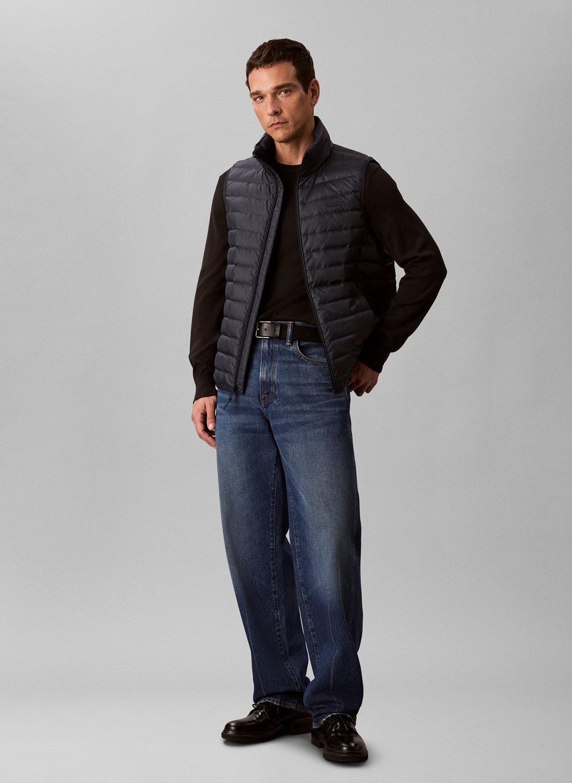High-neck padded jacket CALVIN KLEIN Blue