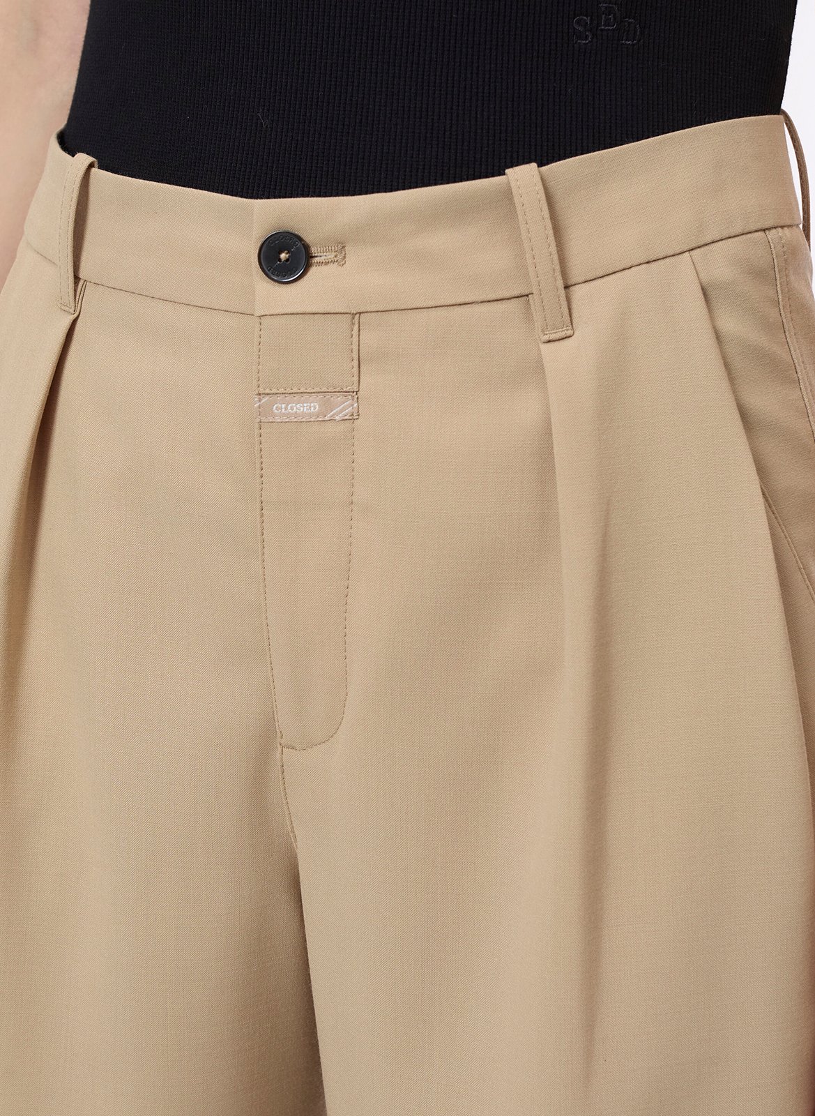 Wide pleated trousers  CLOSED Beige