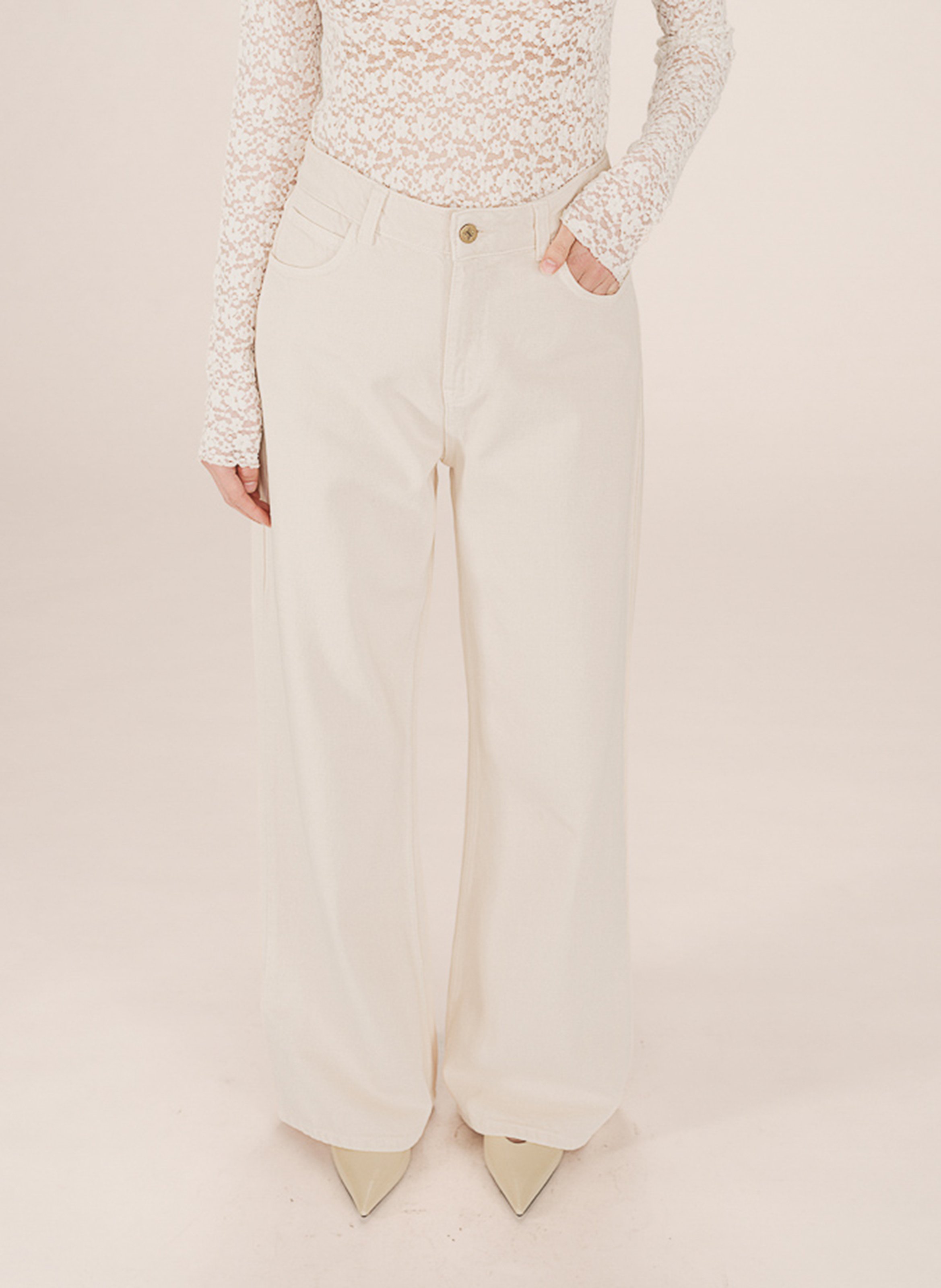 Flared cotton jeans GRACE ET MILA