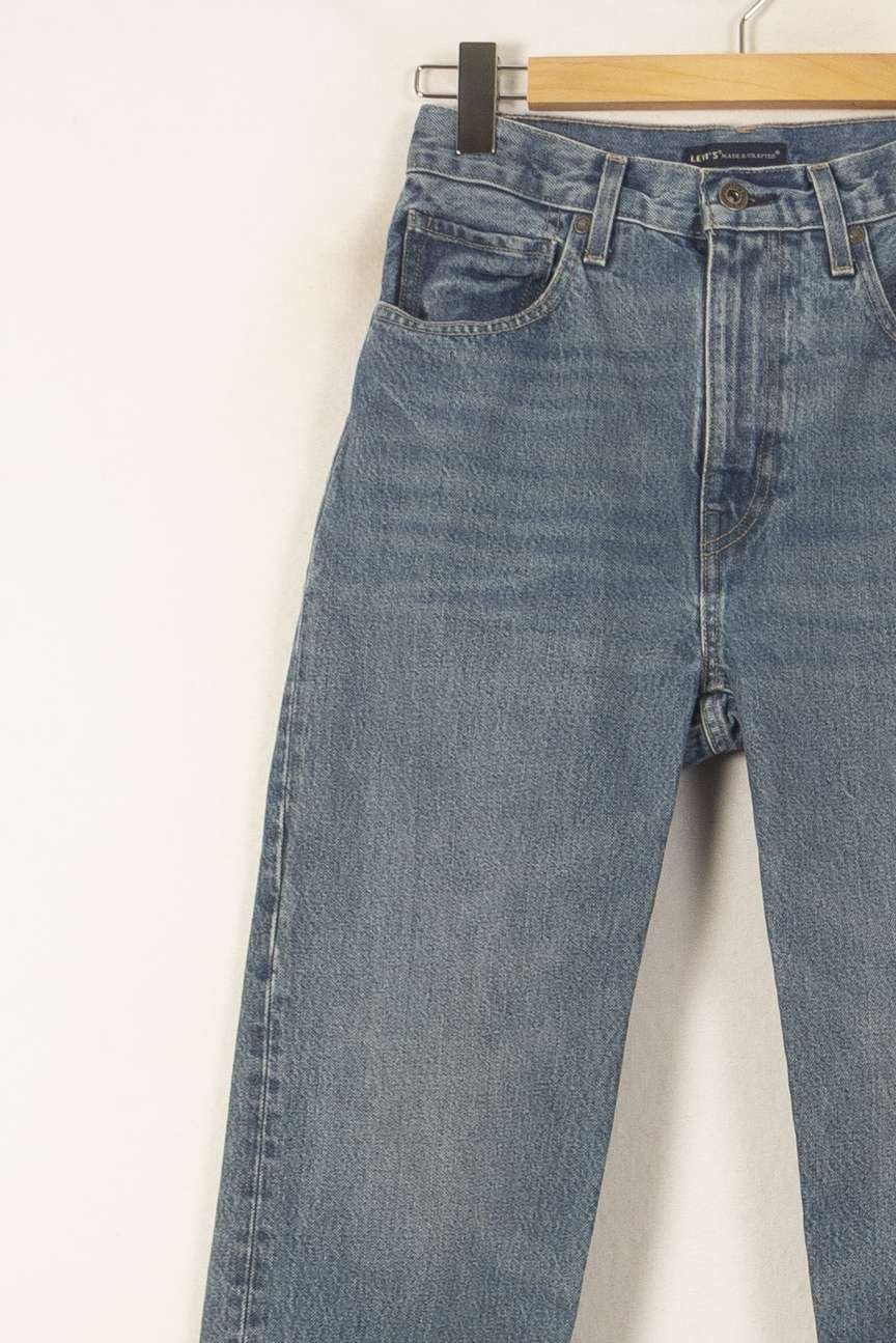 Cropped slim jeans with studs LEVI'S - Seconde main Blue